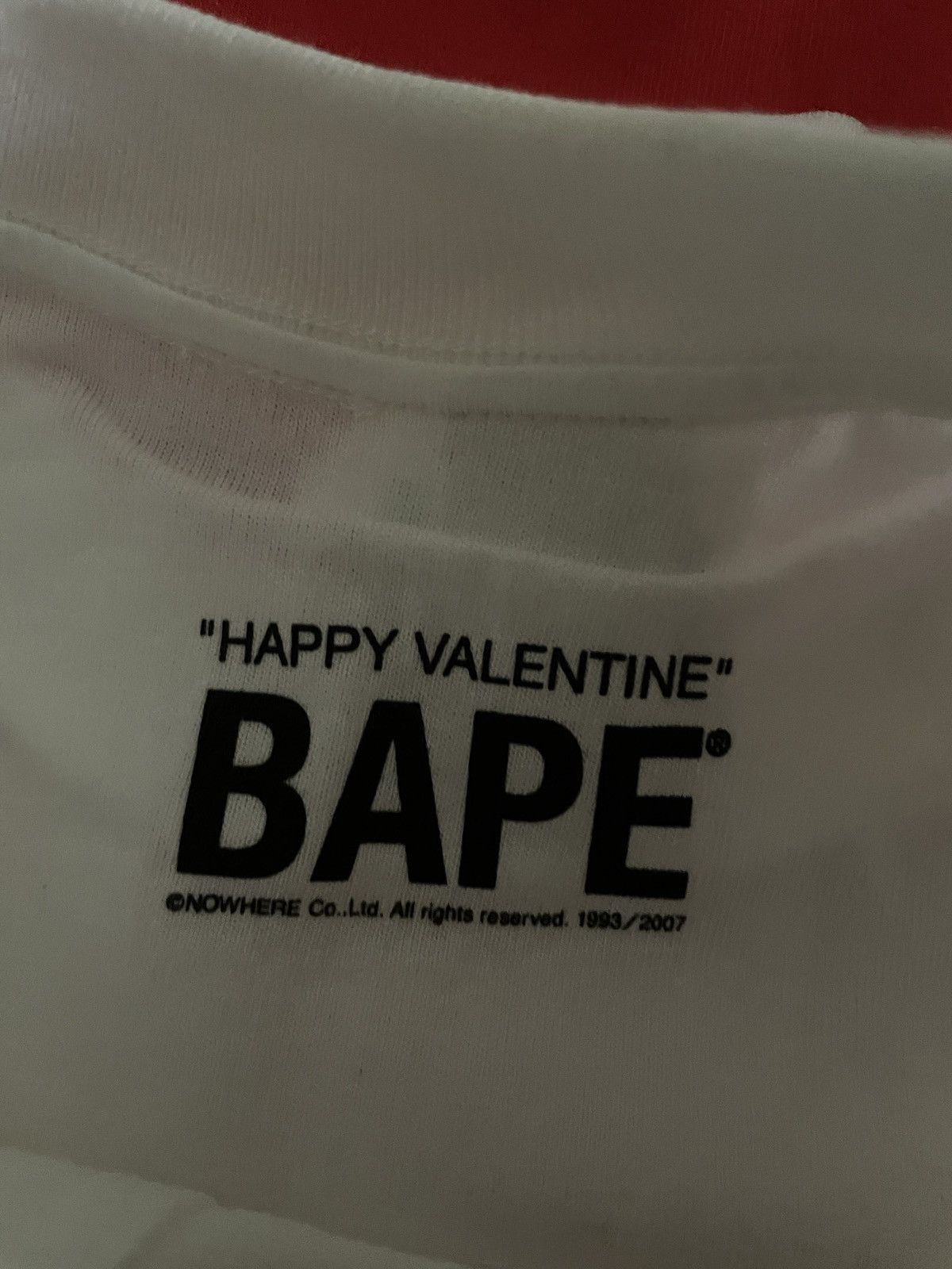 Bape Bape Valentines 2007 tee Size US M / EU 48-50 / 2 - 7 Thumbnail
