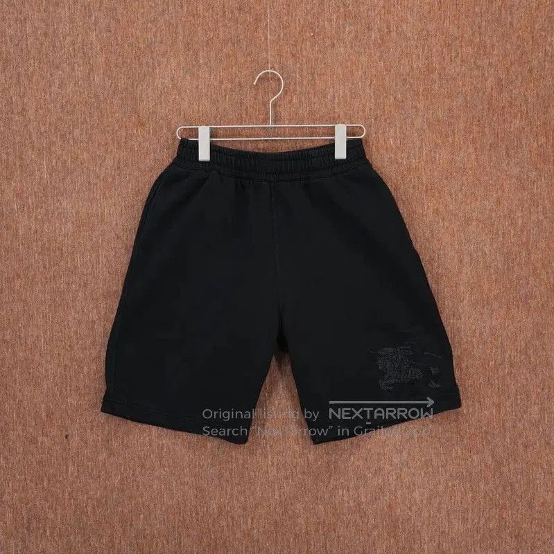 Burberry Burberry Black Embroidered Men's Shorts. Size US 26 / EU 42 - 1 Thumbnail