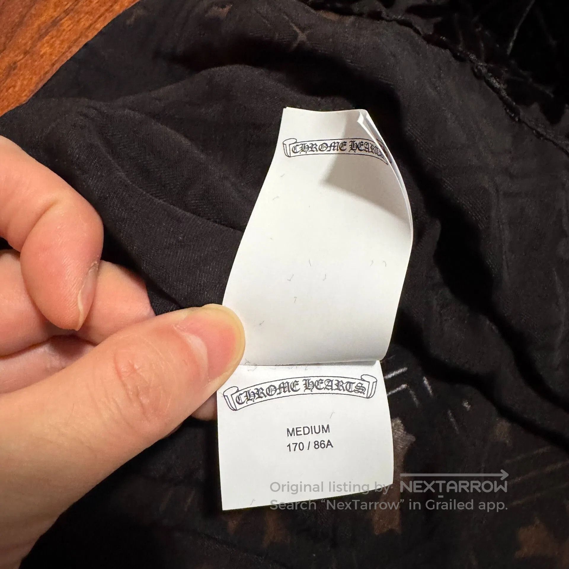Chrome Hearts chrome hearts black velvet cross shirt. Size US M / EU 48-50 / 2 - 5 Thumbnail