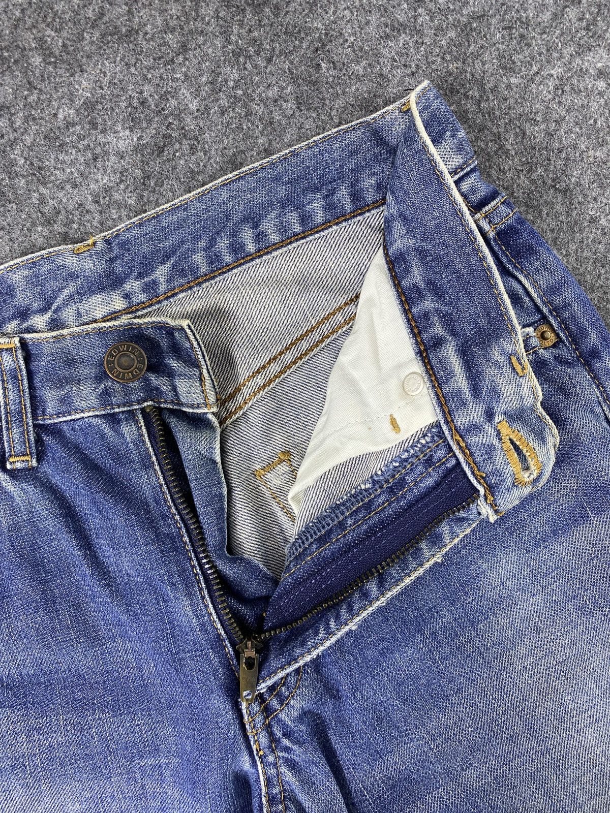 Edwin × Japanese Brand Edwin Miss 503 Blue Wash Jeans - J1118 Size US 26 / EU 42 - 7 Thumbnail