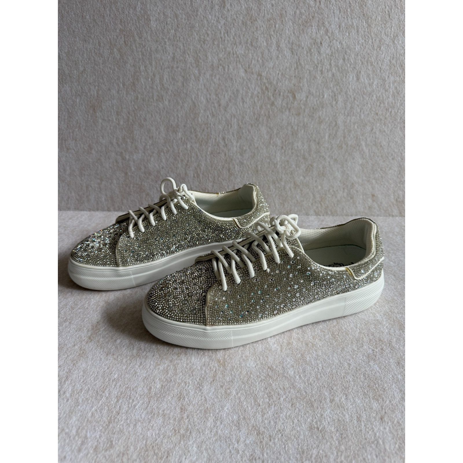 Other Hey Girl By Corkys Rhinestone Sneakers Womens Size 10 Bling Size US 10 / IT 40 - 1 Thumbnail