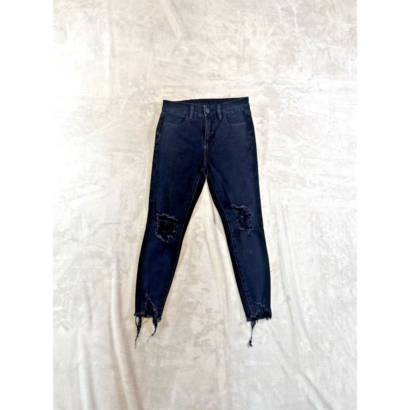 American Eagle Outfitters American Eagle Women's The Dream Jean Size 2 X-Short Black High-Rise Jegging Jeans Slim Denim Size 26" / US 2 / IT 38 - 2 Thumbnail