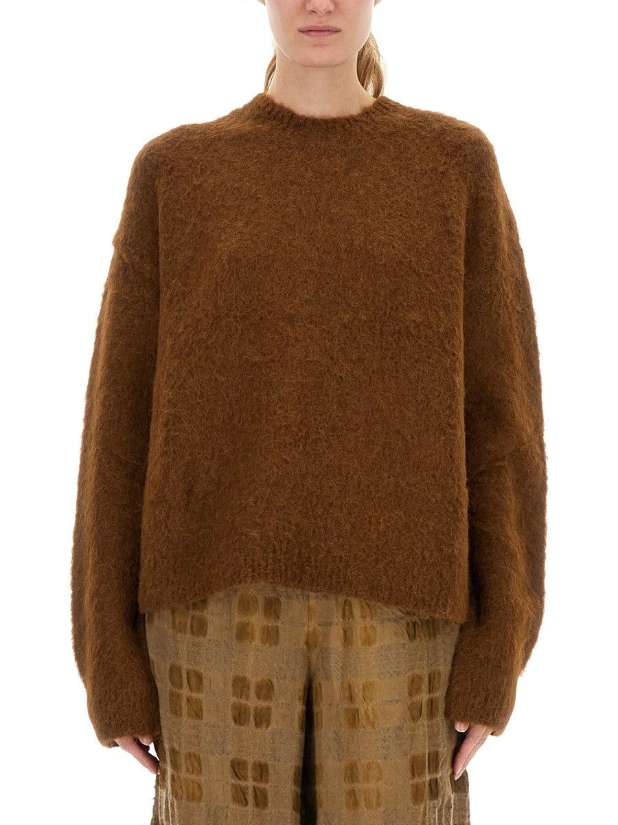 Uma Wang UMA WANG WOOL BLEND SWEATER - BROWN Size L / US 10 / IT 46 - 1 Thumbnail