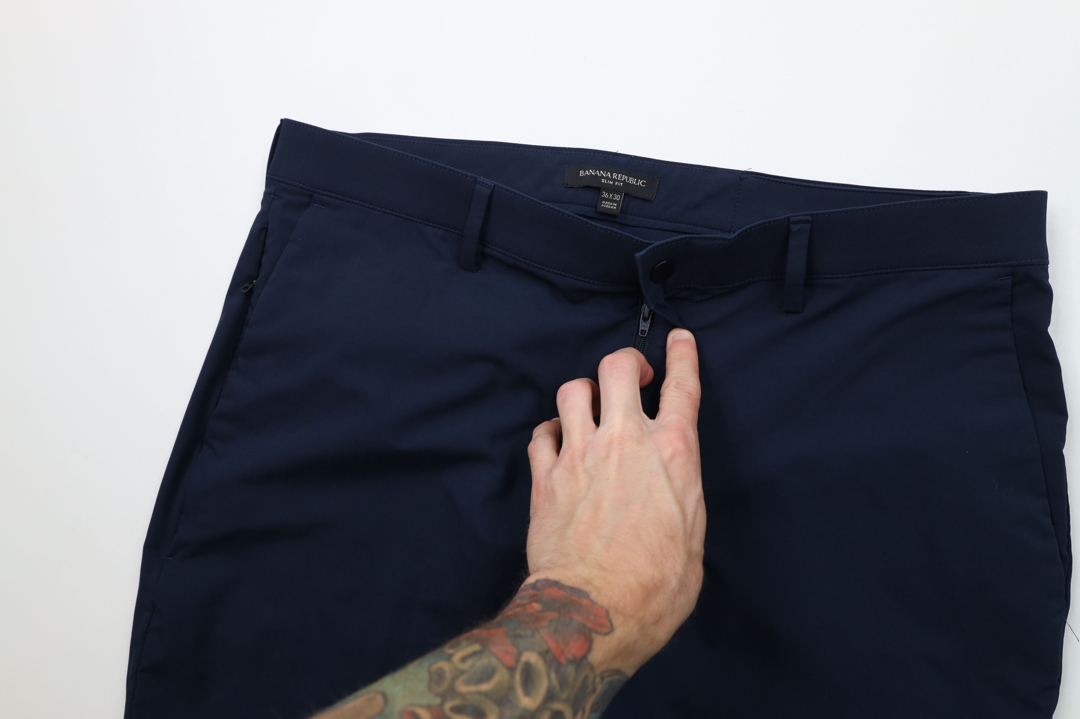 Banana Republic Banana Republic Fit Tech Chino Pants Trousers Navy Blue Size US 36 / EU 52 - 6 Thumbnail
