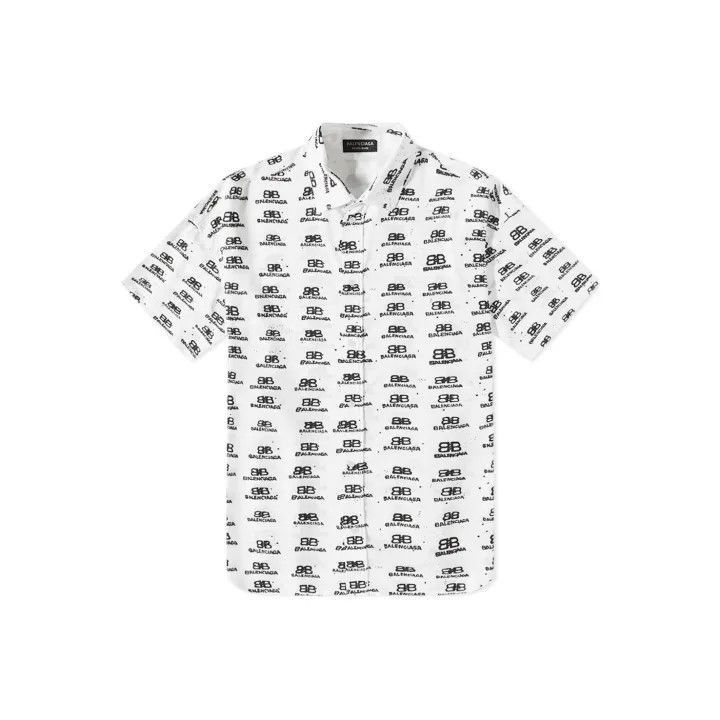 Balenciaga Balenciaga Balenciaga SS23 Logo Print Regular Fit Shirt -2 Size US M / EU 48-50 / 2 - 1 Thumbnail