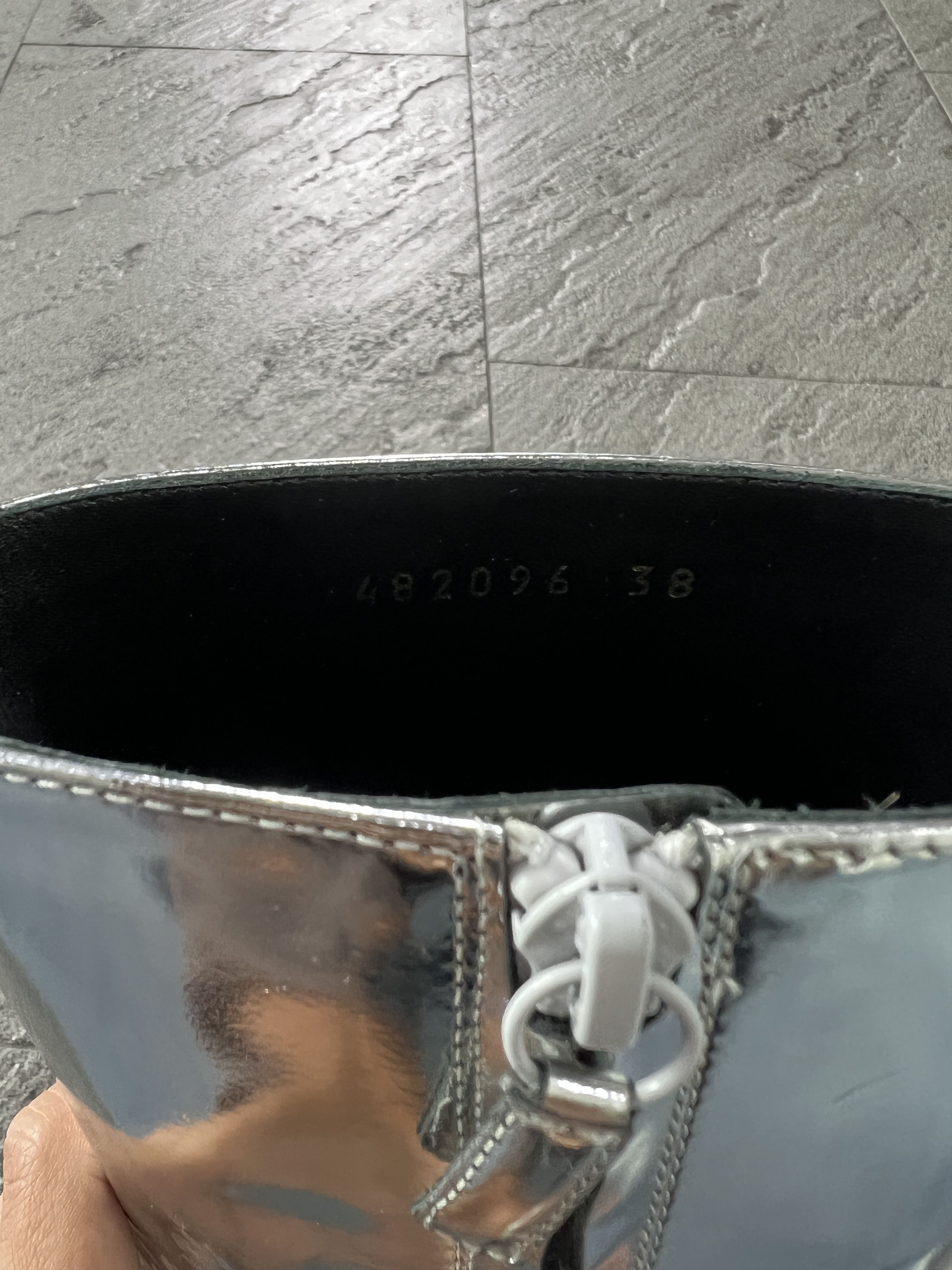 Balenciaga Balenciaga Knife boots in metallic silver EU38 Rare Find Size US 8 / IT 38 - 5 Thumbnail