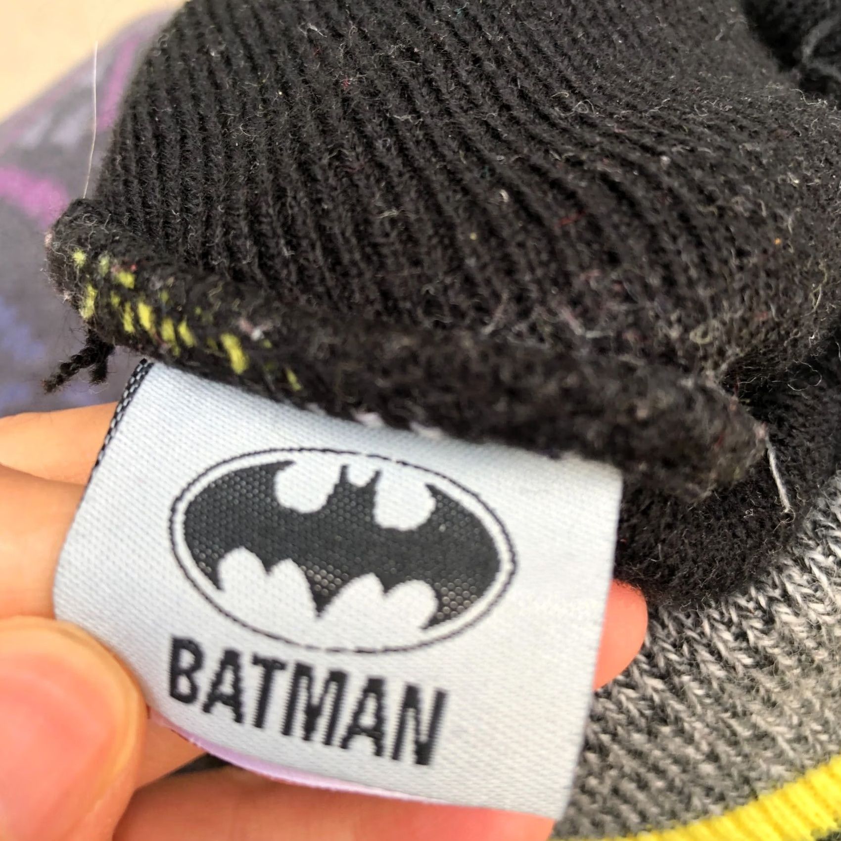 DC Comics DC Comics Batman Cuffed Beanie Pom Hat One Size Grey Cap Mens Size ONE SIZE - 6 Thumbnail