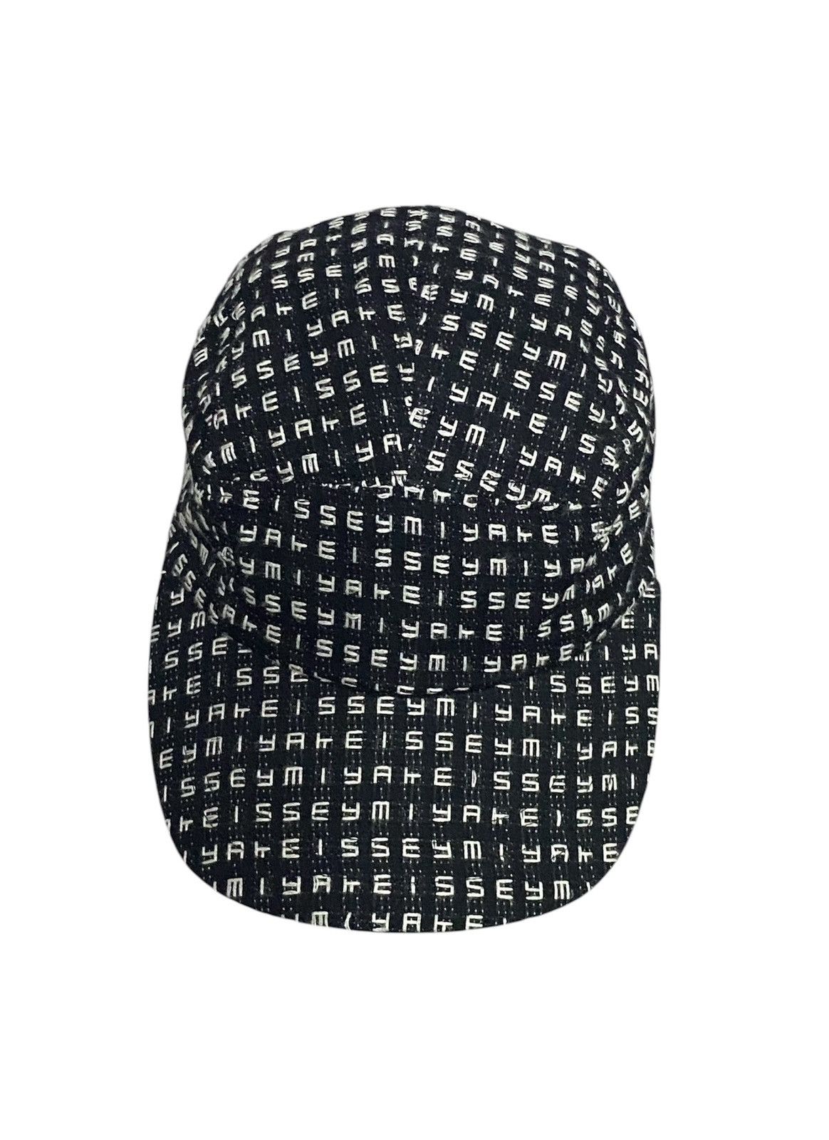 Issey Miyake Rare🔥2000s Issey Miyake Black Jacquard 5 Panel Hat Size ONE SIZE - 18 Thumbnail