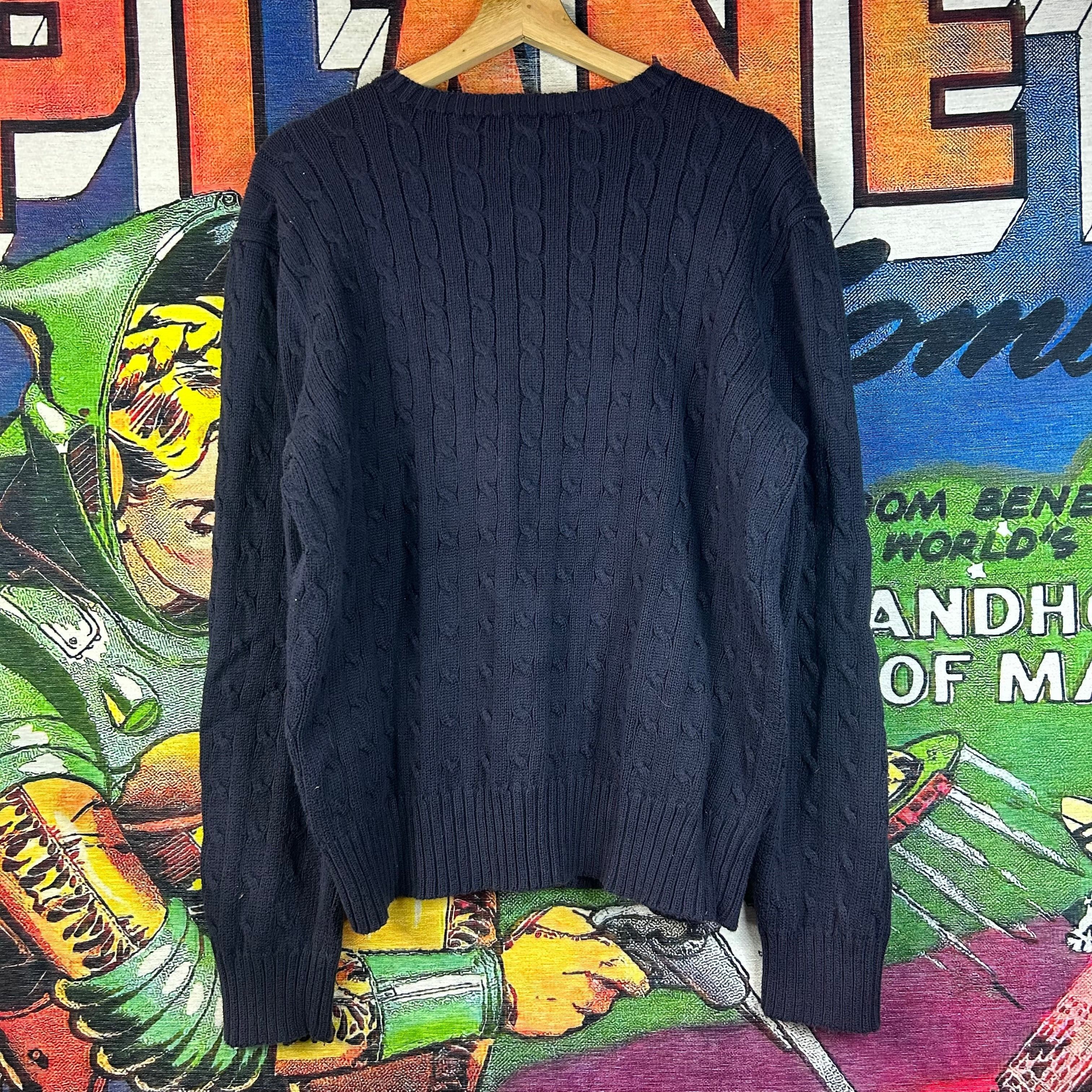 Polo Ralph Lauren Y2K Polo Ralph Lauren Cable Knit Sweater Size Large Size US L / EU 52-54 / 3 - 2 Thumbnail