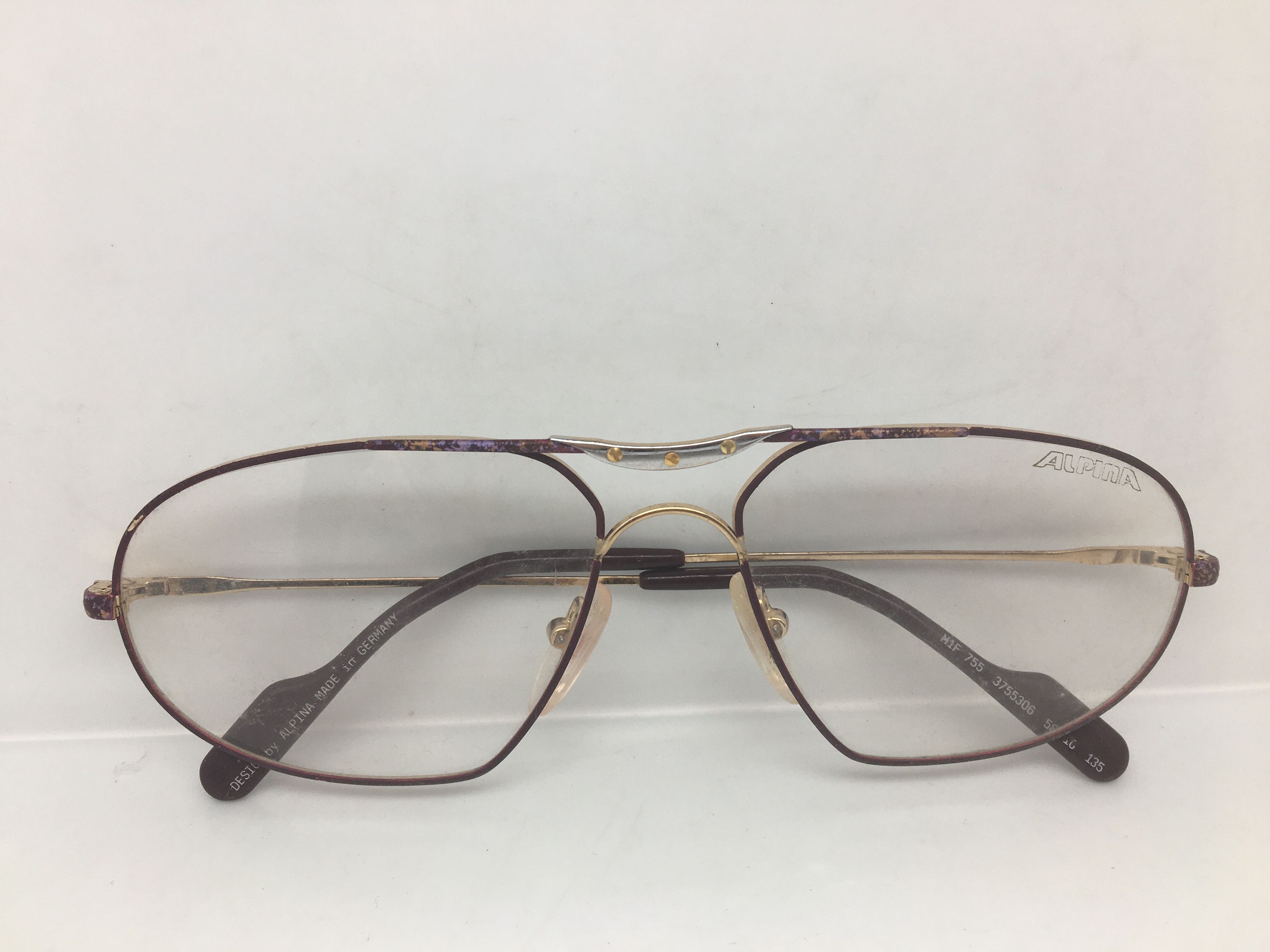 Vintage Vintage Alpina M1F 755 Eyeglasses Frame Made in Germany Size ONE SIZE - 8 Thumbnail