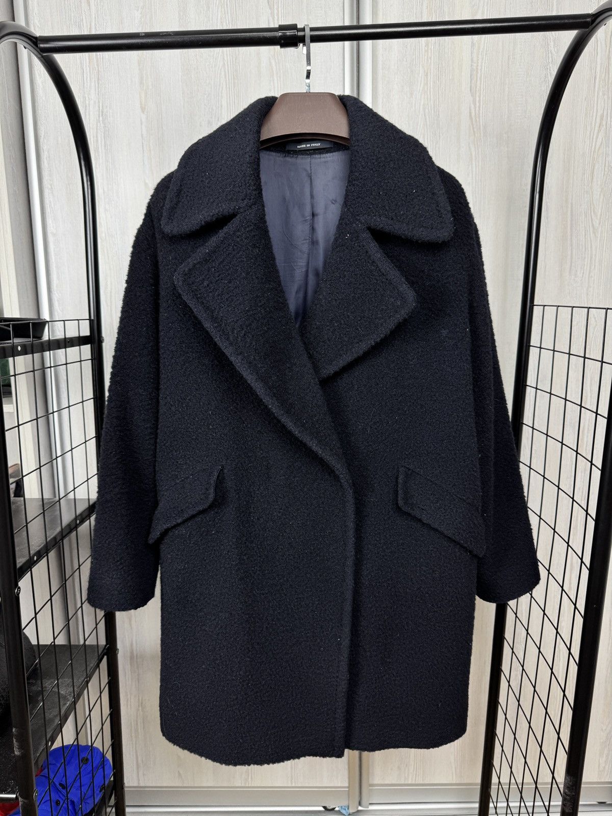 Tagliatore Tagliatore Agatha navy blue wool blend coat Size L / US 10 / IT 46 - 1 Thumbnail