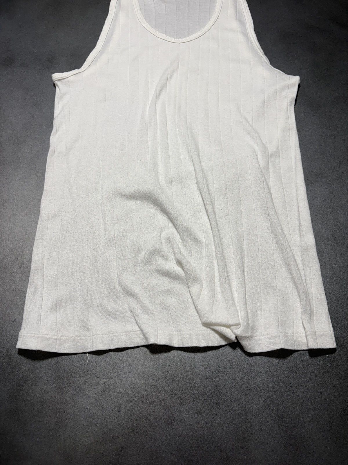 Vintage 1990s Vintage Tank Top Ribbed Undershirt Sleeveless Blank 90 Size US S / EU 44-46 / 1 - 7 Thumbnail