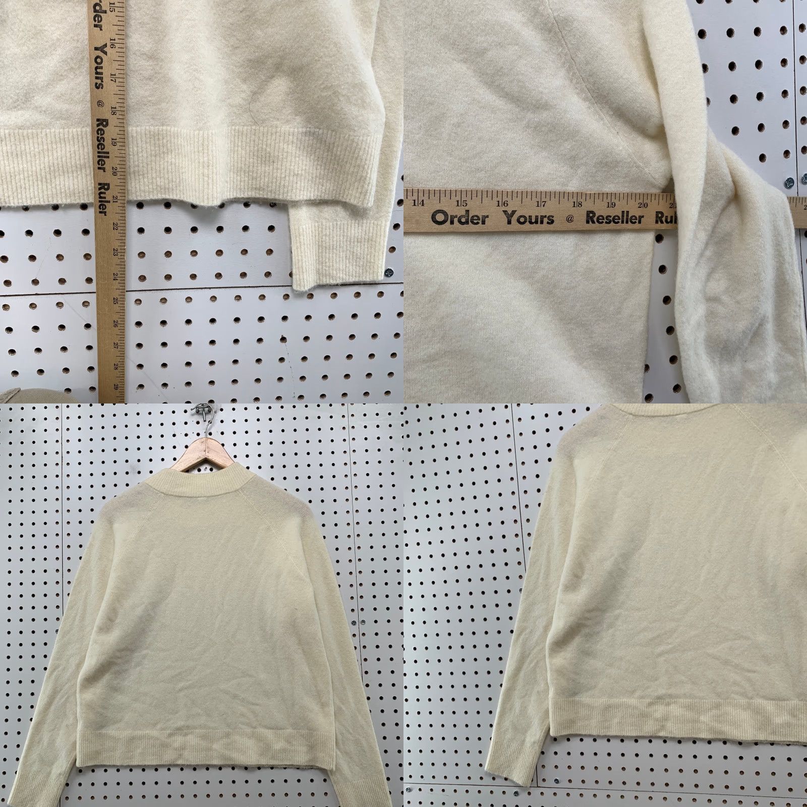 Athleta Athleta Wool Sweater Womens XS Cream Lightweight Long Sleeve Crew Neck Pullover Casual Winter Fall Spring Womens XS Cream Lightweight Wool Sweater Size XS / US 0-2 / IT 36-38 - 8 Thumbnail