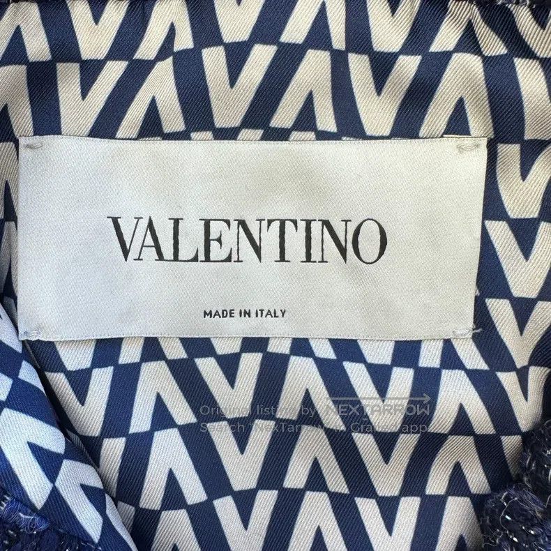 Valentino Valentino A navy blue tweed jacket Size XS / US 0-2 / IT 36-38 - 6 Thumbnail