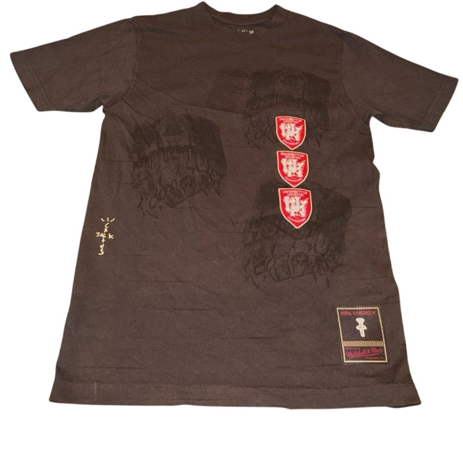 Mitchell & Ness Cactus Jack Travis Scott Mitchell Ness Uni of Houston Tee S Size US S / EU 44-46 / 1 - 3 Thumbnail