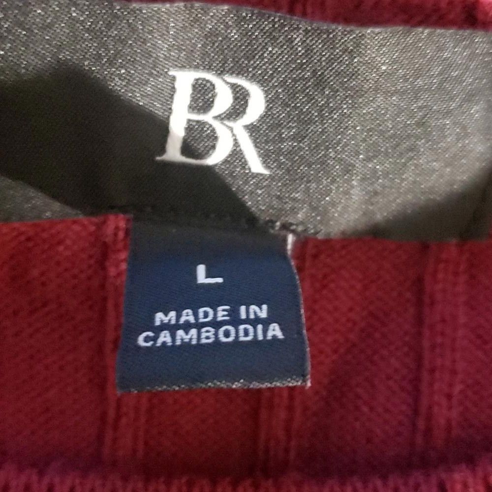 Banana Republic CT 1977 BR Ladies Burgundy Ribbed Soft Wool Sweater L Size L / US 10 / IT 46 - 5 Thumbnail