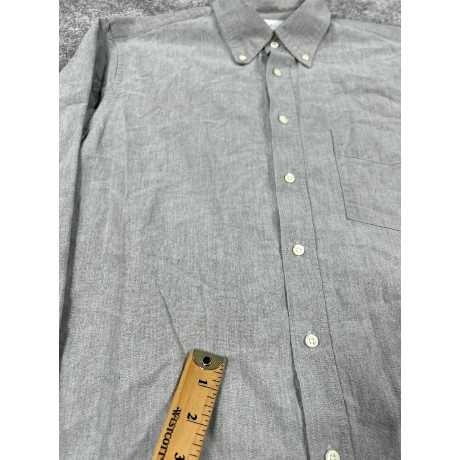 Everlane Everlane Shirt Mens Small Gray Cotton Button Up Size US S / EU 44-46 / 1 - 5 Thumbnail