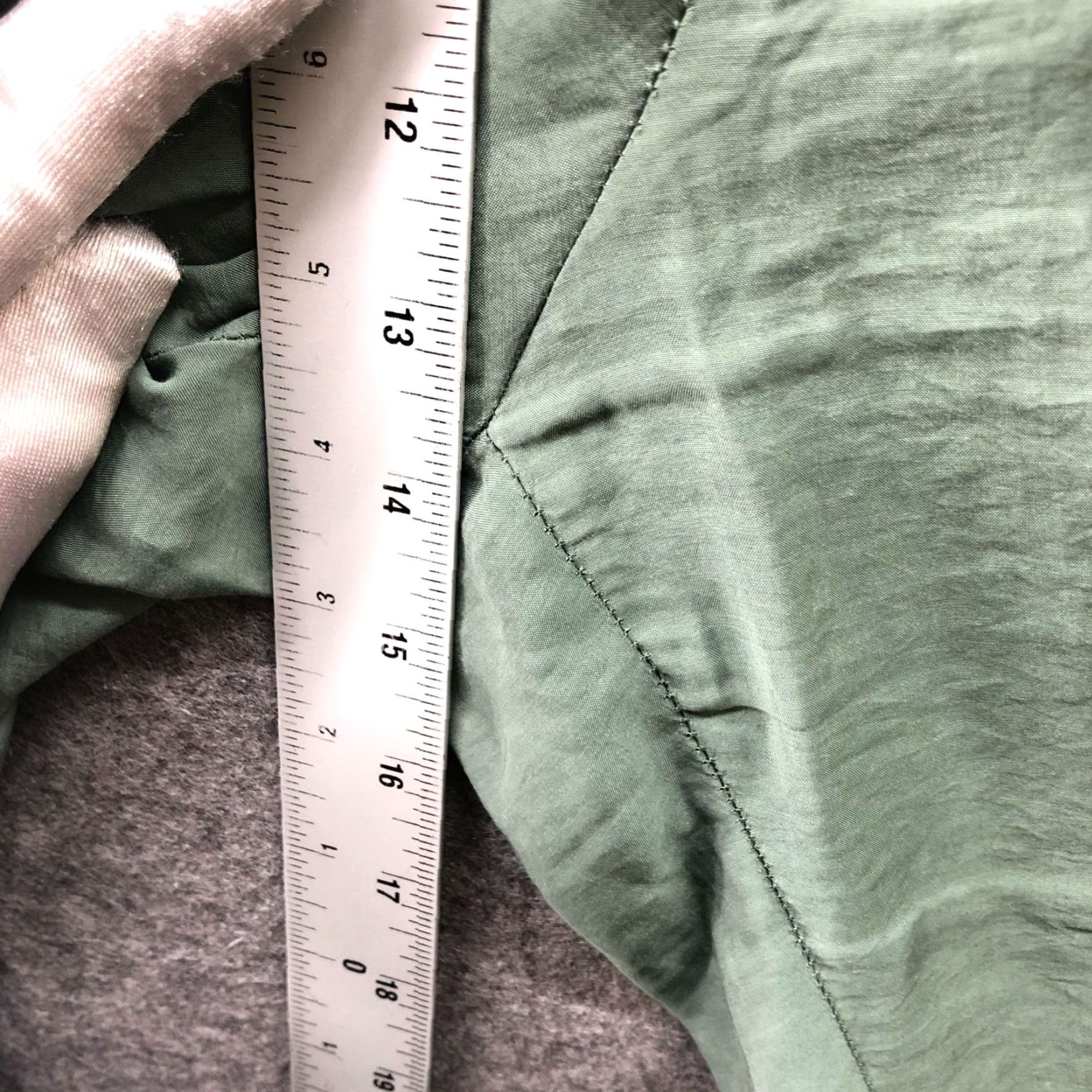 Zara Zara Pants Womens 2XL Straight Ankle Pull On Lightweight Sage Green Drawstring Casual Comfort Size 40" / US 18 - 7 Thumbnail