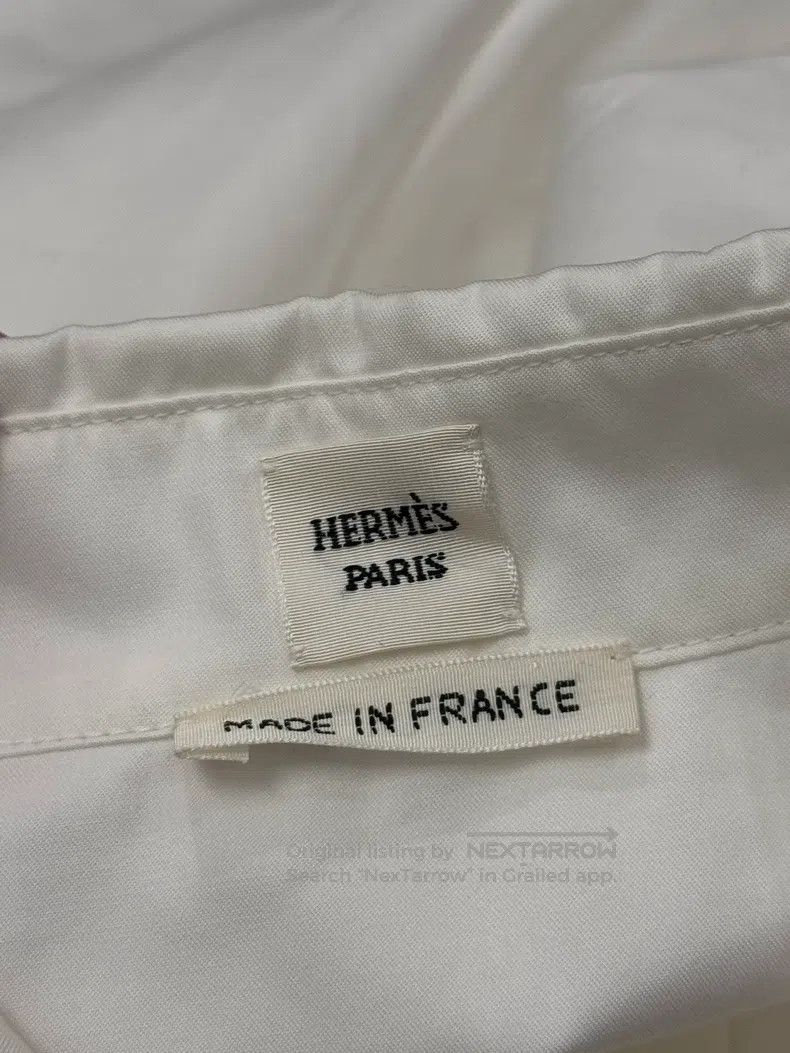 Hermes Hermes Slim-fit white solid-colored shirt Size XS / US 0-2 / IT 36-38 - 4 Thumbnail