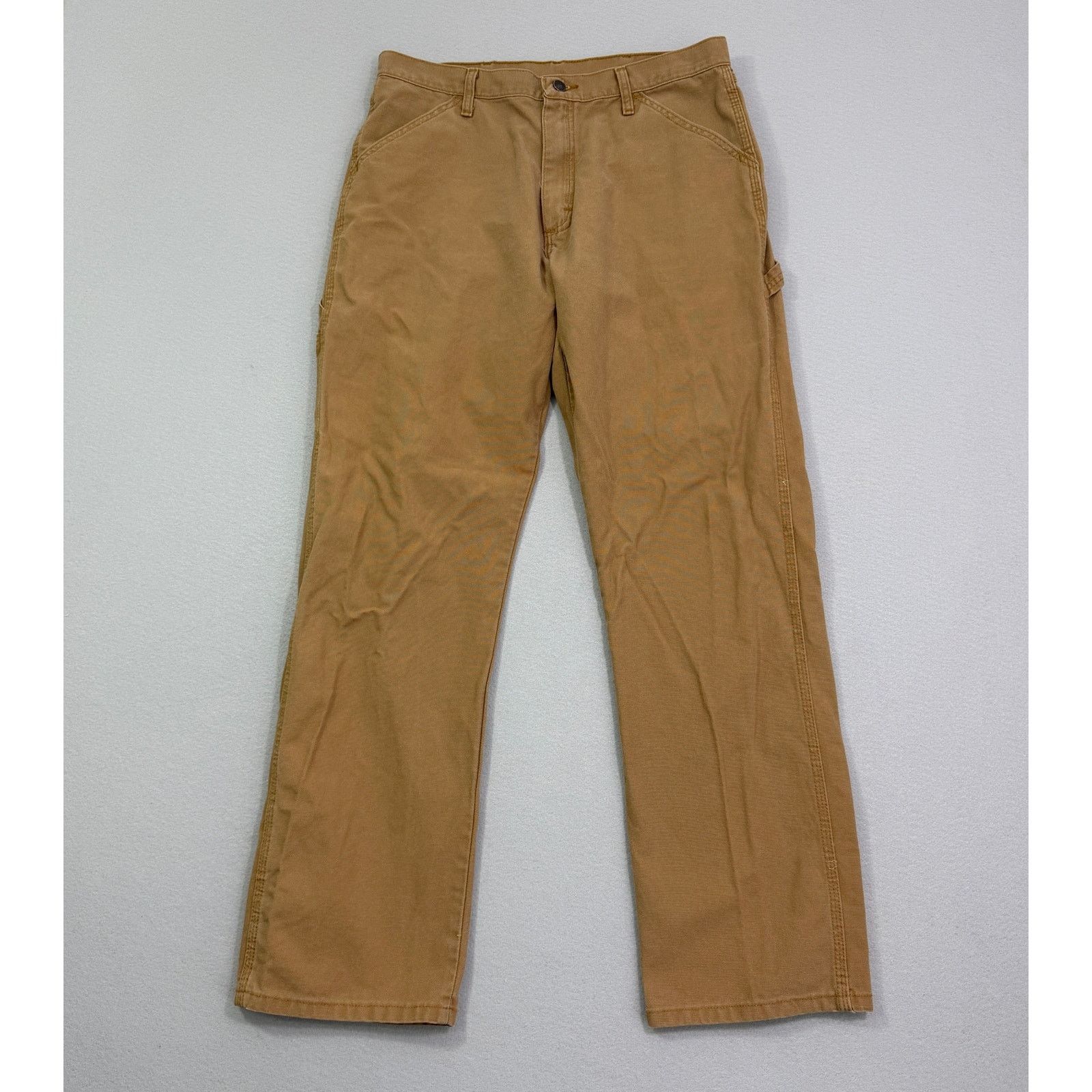 Vintage Vintage Rustler Carpenter Pants Mens 34x34 Canvas Workwear Size US 34 / EU 50 - 1 Thumbnail