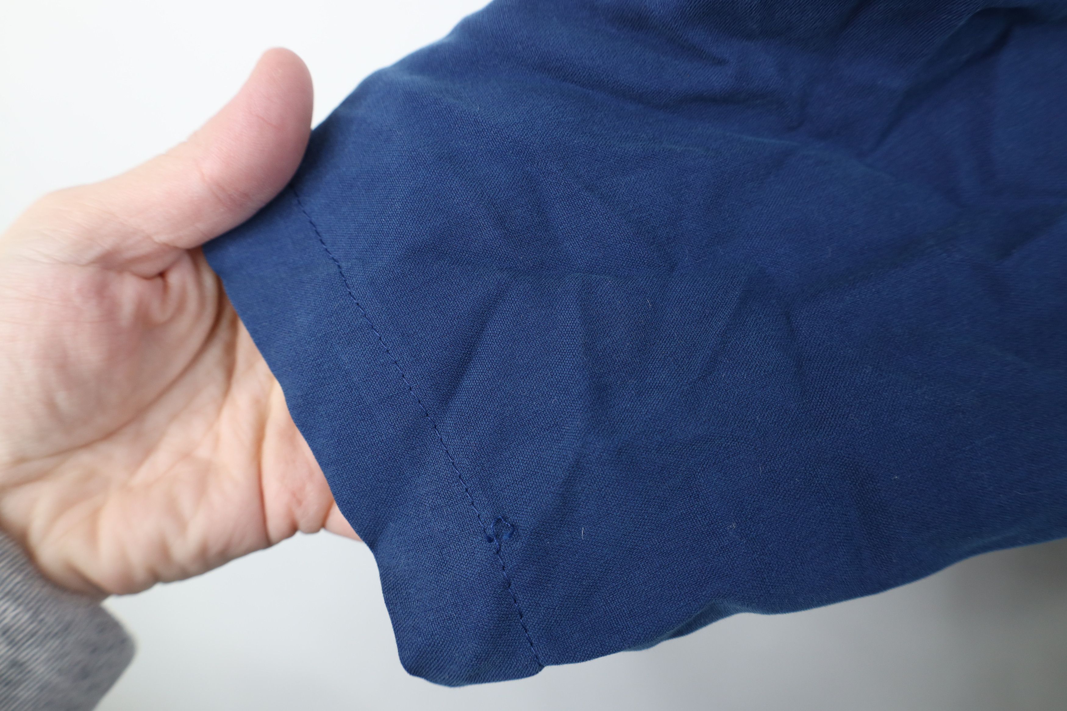 Vintage Vintage 90s Streetwear Oversized Silk Button Shirt Blue Size M / US 6-8 / IT 42-44 - 9 Thumbnail