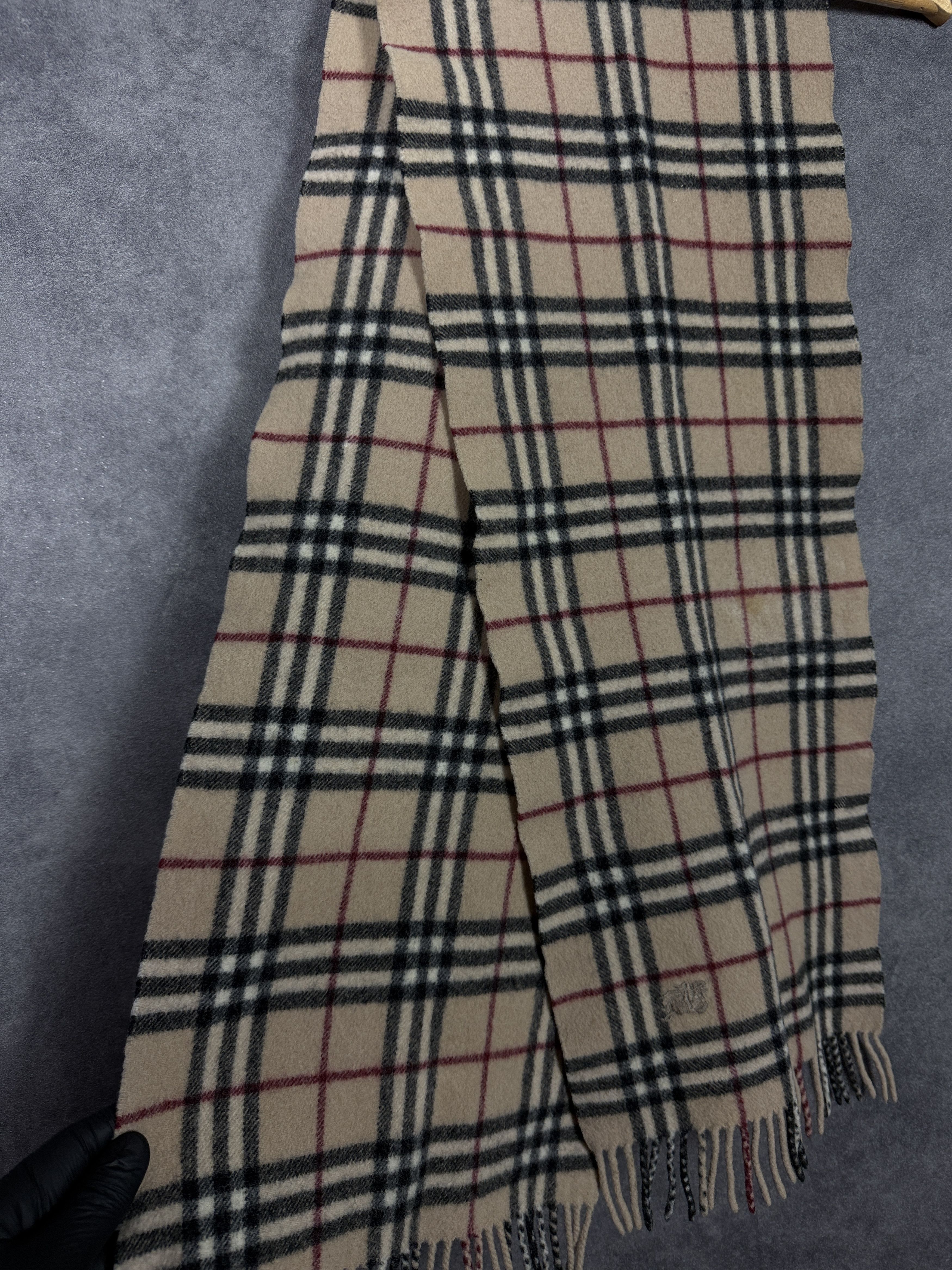 Burberry Burberry wool scarf Nova Check classic beige plaid Size ONE SIZE - 6 Thumbnail