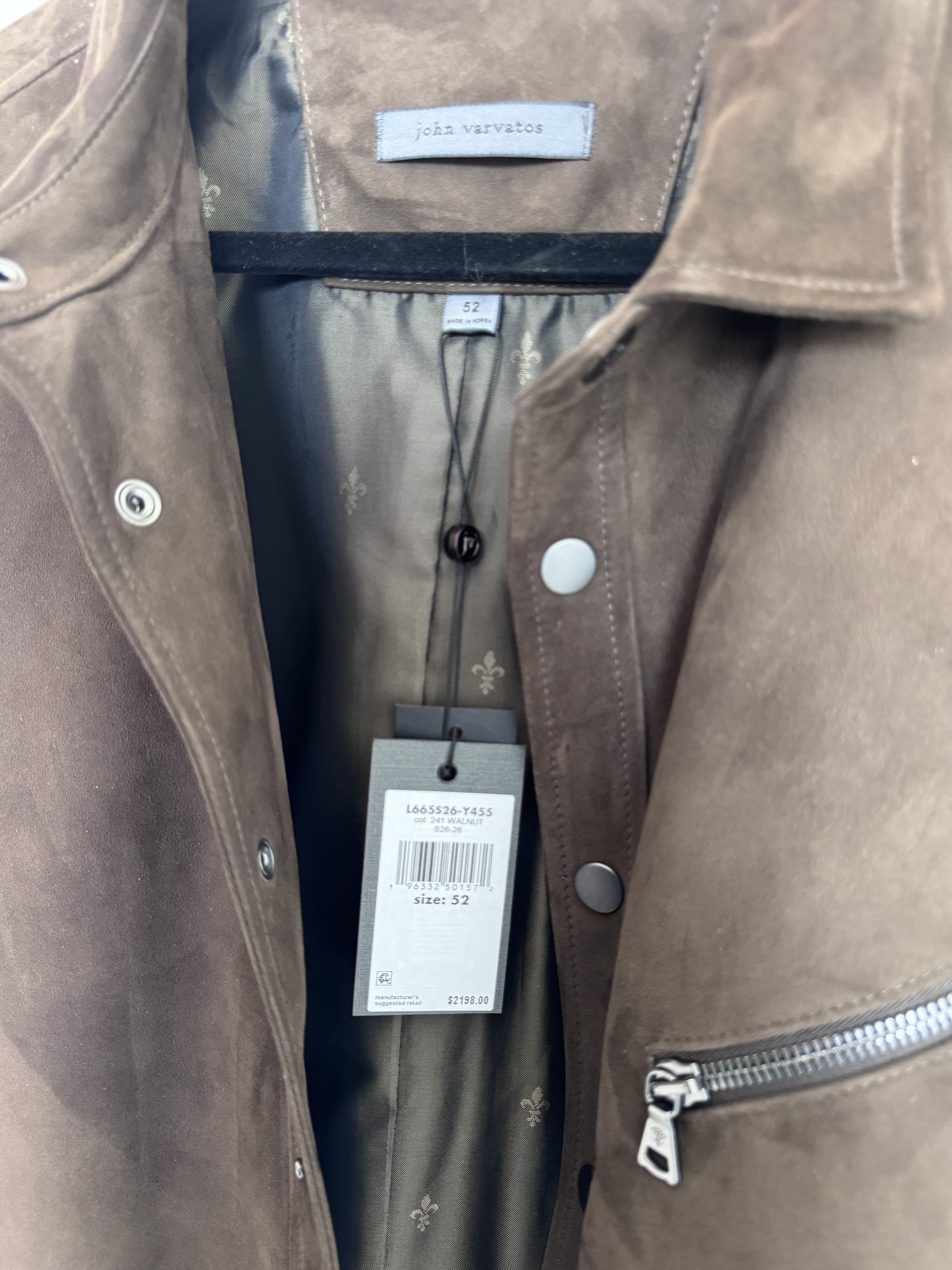 John Varvatos KADD SHIRT JACKET - Goat Leather Size US L / EU 52-54 / 3 - 3 Thumbnail