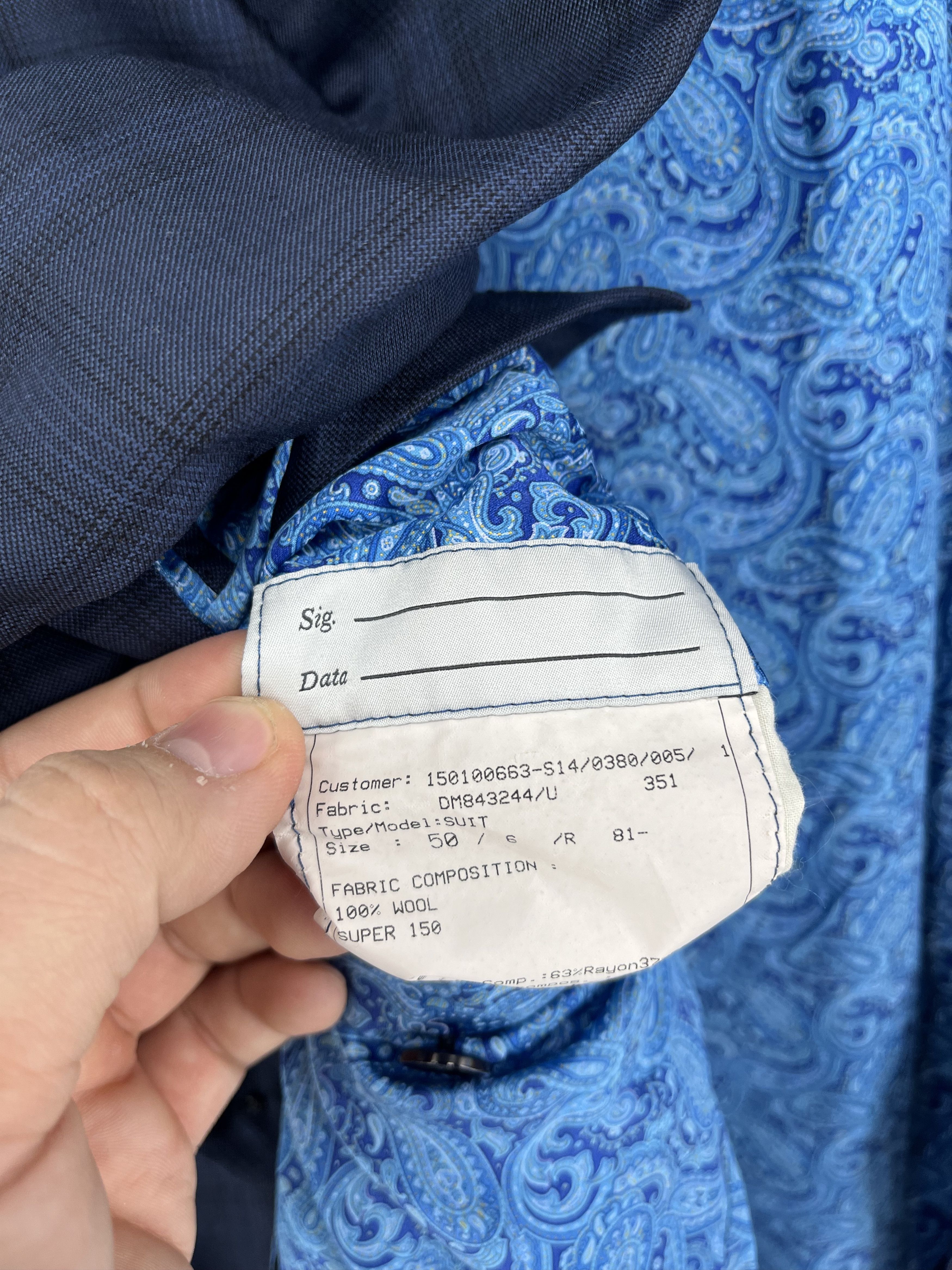 Stefano Ricci Stefano Ricci Two Button Eagle Logo Blazer Super 150 Wool Size 50R - 16 Thumbnail