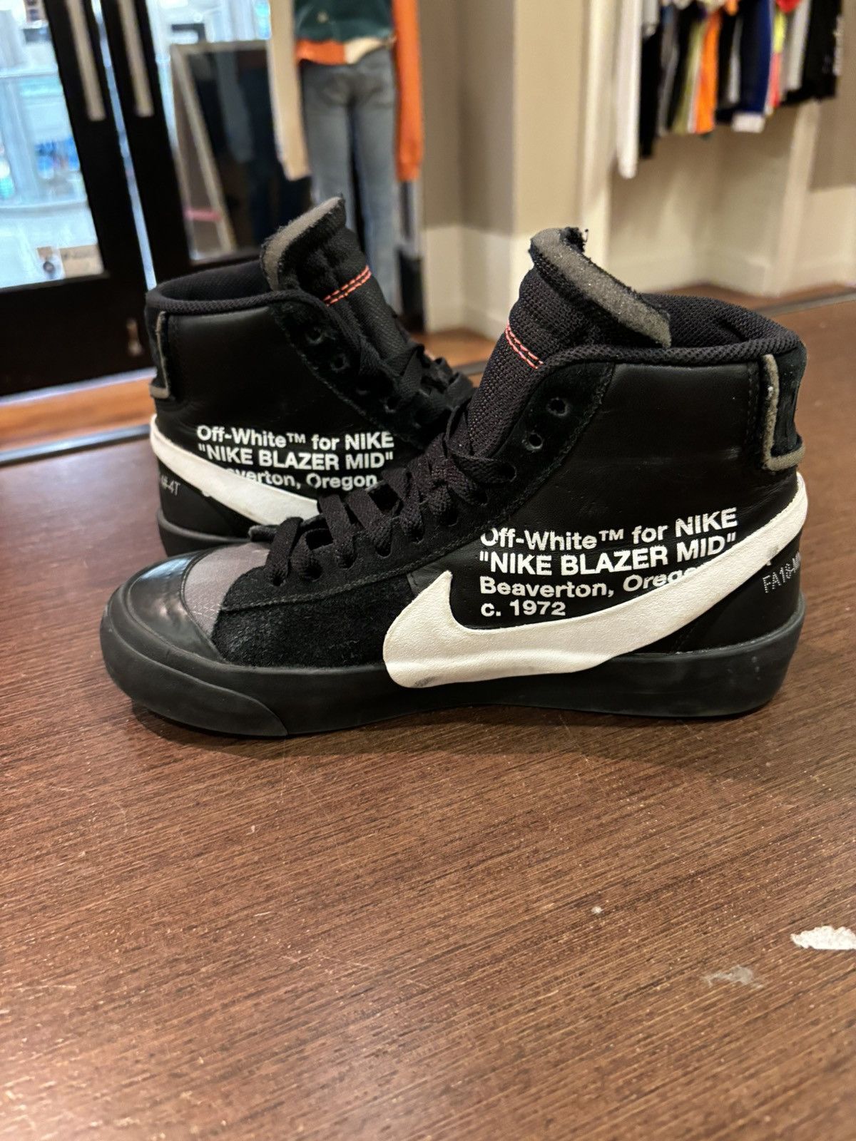 Nike × Off-White Nike Off-White Blazer ‘Black’ Size US 5 / EU 37 - 4 Thumbnail