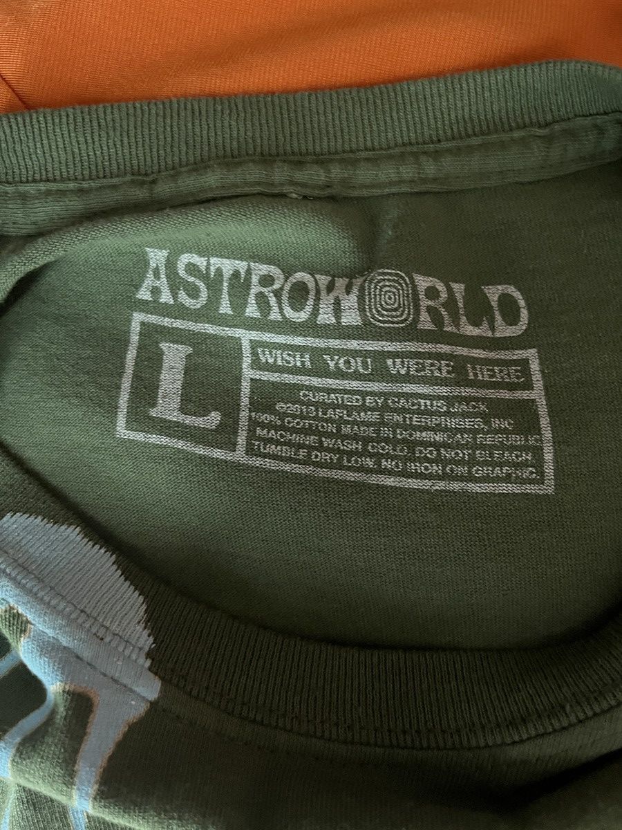 Travis Scott Travis Scott Astroworld Wish You Were Here Green T-Shirt L Size US L / EU 52-54 / 3 - 3 Thumbnail
