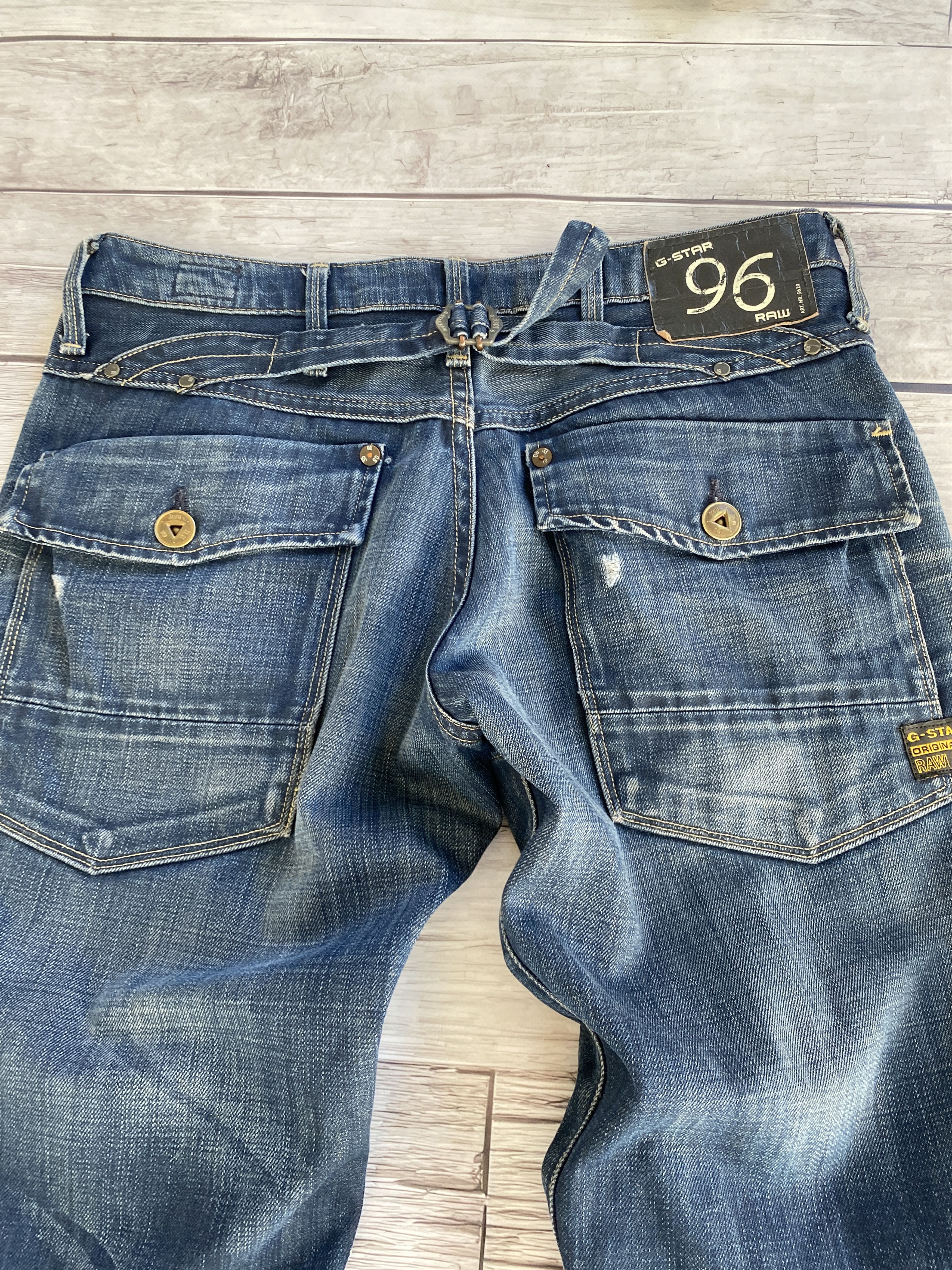 Japanese Brand Vintage G-Star Balenciaga Style Bondage Cargo Pants Size US 32 / EU 48 - 5 Thumbnail