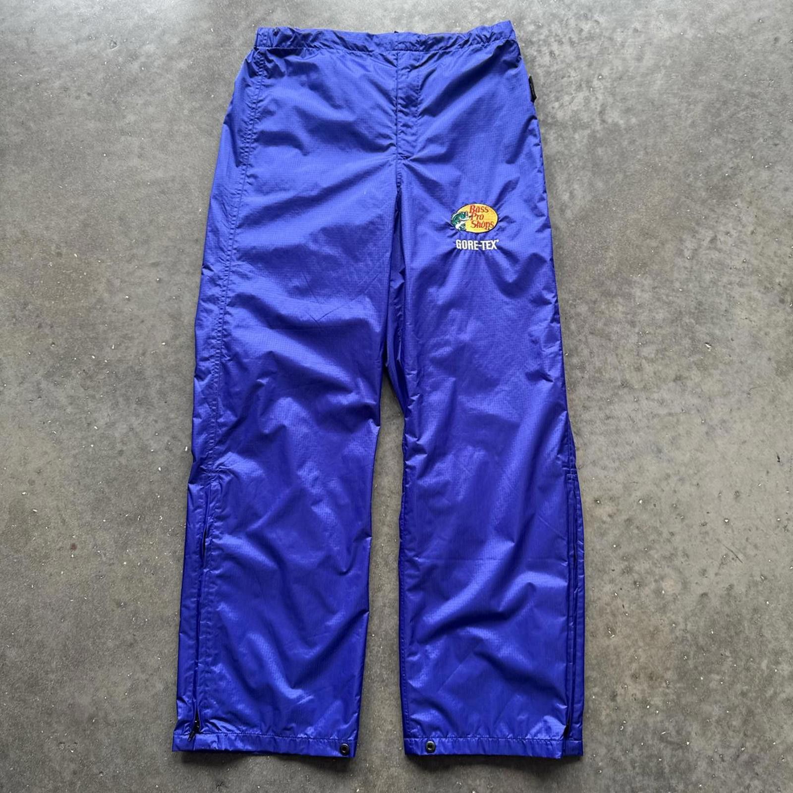 NFL Bass Drop Blue Nylon Gortex Track Pants Size US 32 / EU 48 - 1 Thumbnail