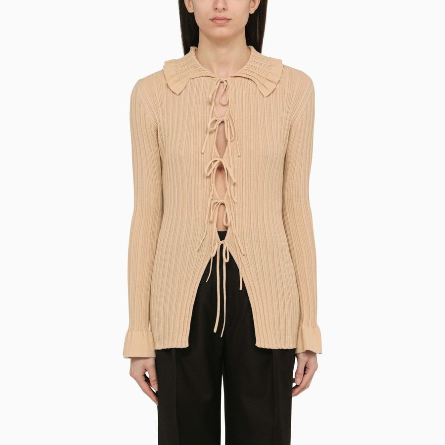 image of By Malene Birger O1D2Blof0124 Cardigan In Beige, Women's (Size Medium)