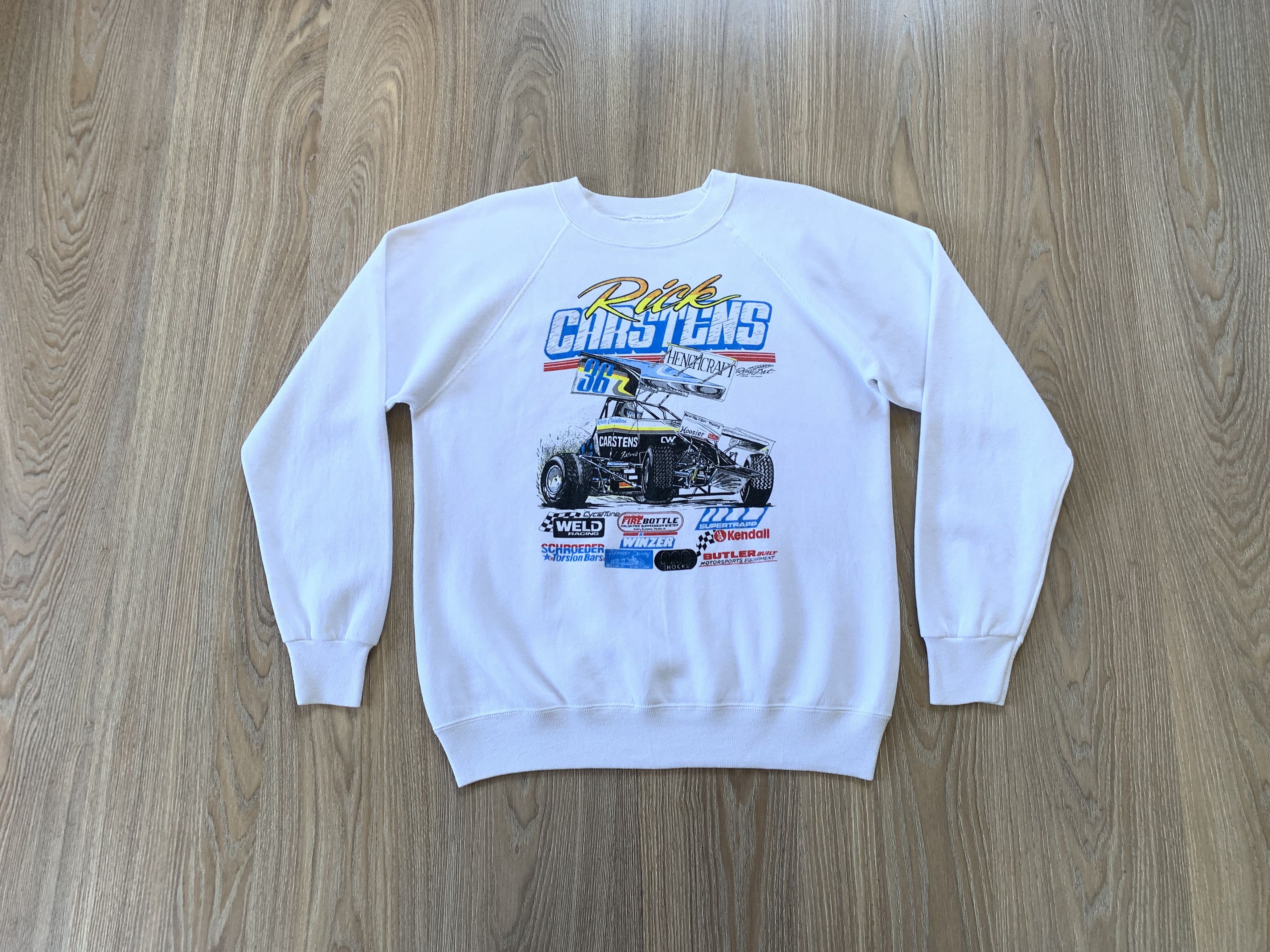 Hanes Hanes USAC Rick Carstens 36 Vintage Sweatshirt Size US L / EU 52-54 / 3 - 10 Thumbnail