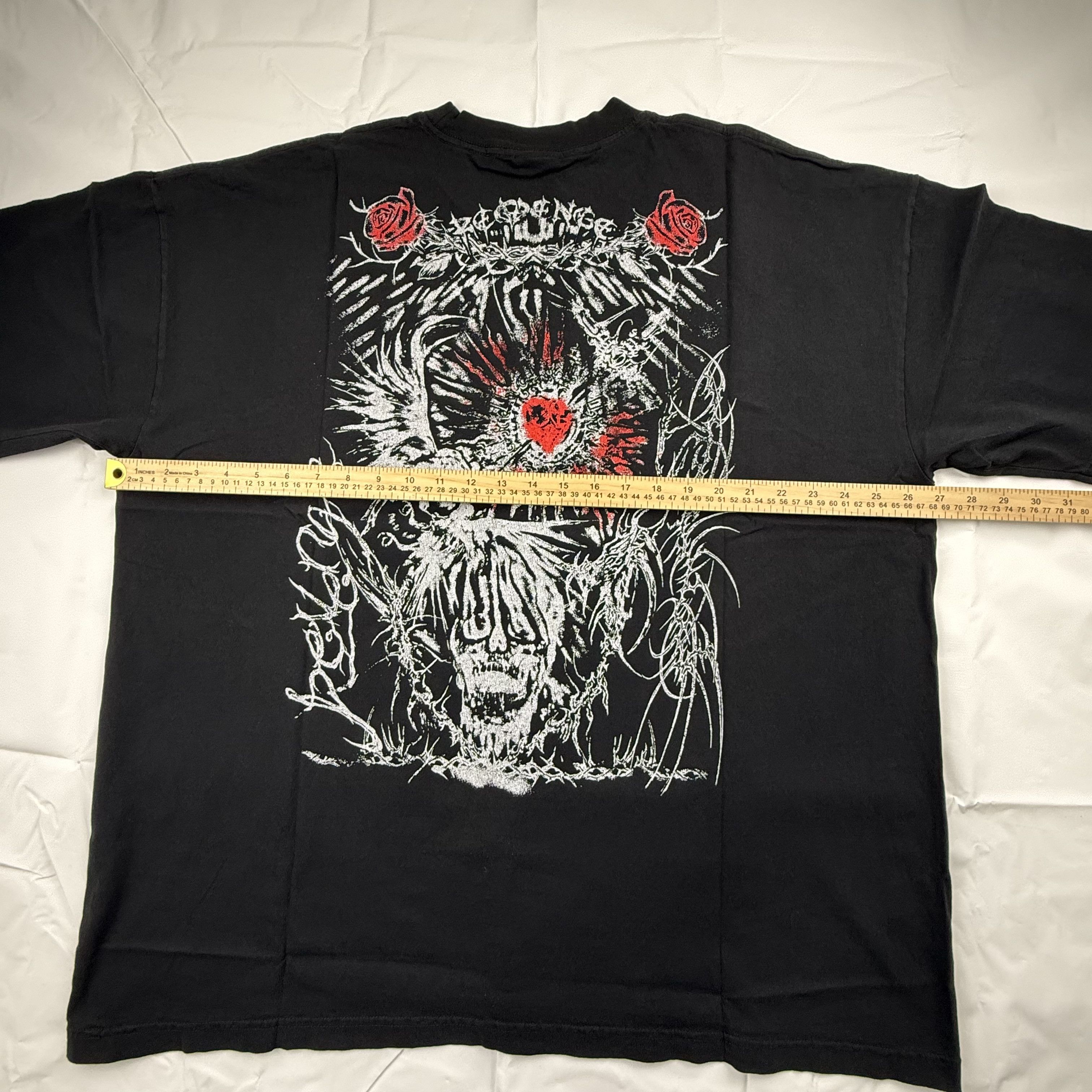 Revenge Revenge Metal Skull Rose T-Shirt XXL Mens Streetwear Size US XXL / EU 58 / 5 - 7 Thumbnail