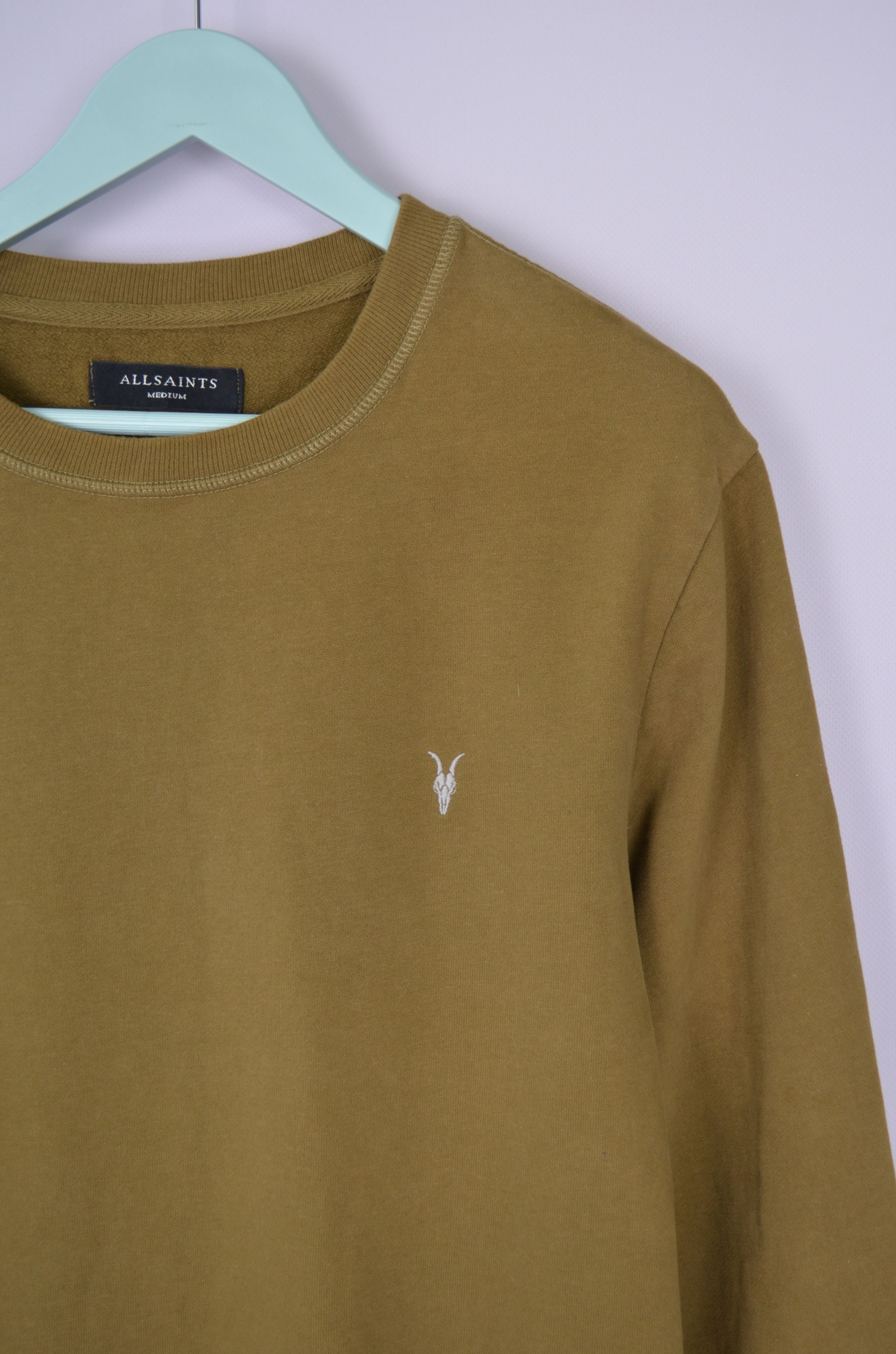 Allsaints AllSaints Aven Crewneck Mustard Sweatshirt Size M Size US M / EU 48-50 / 2 - 3 Thumbnail