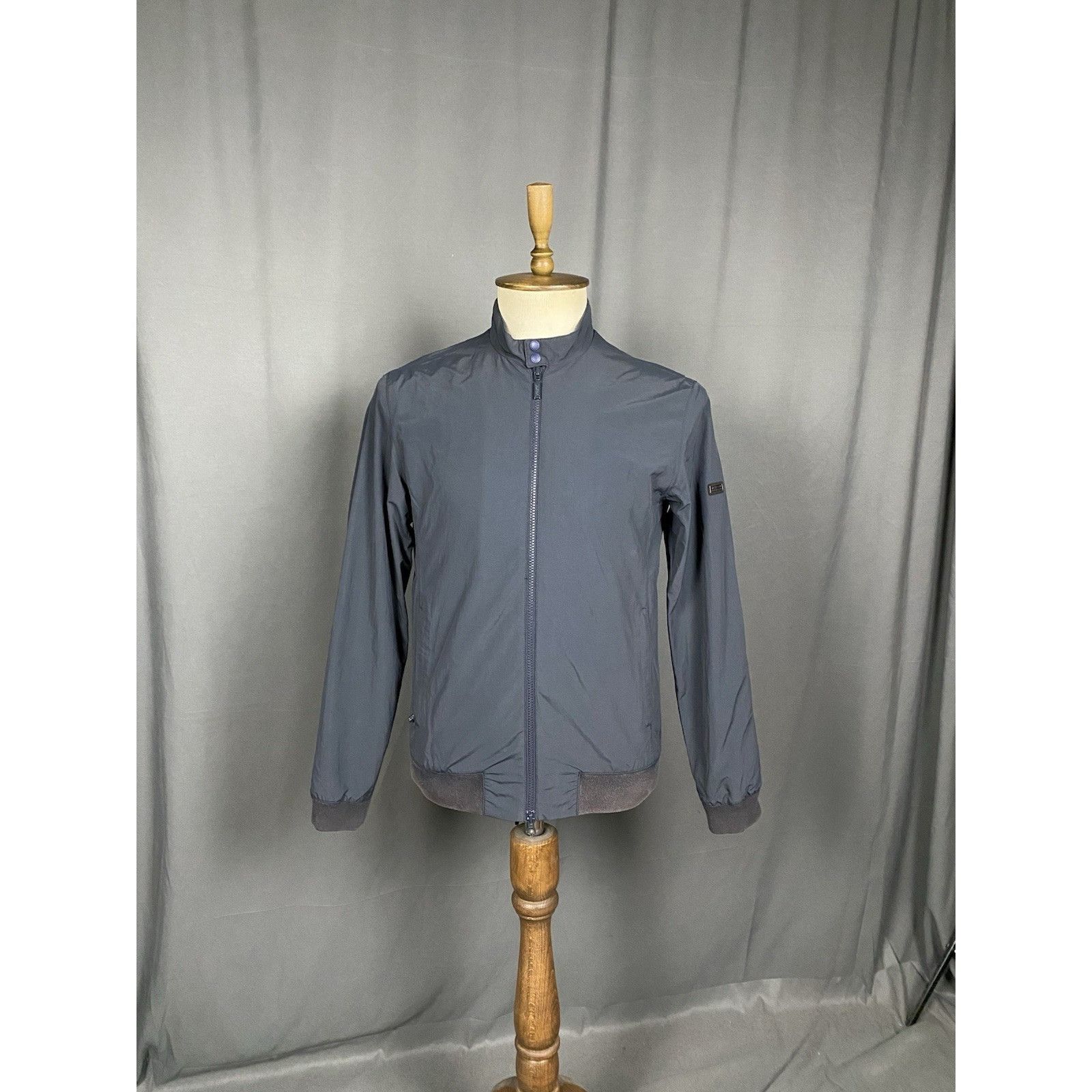 Barbour Barbour Int. Runnel Men's Blue High Neck Bomber Jacket Size Size US S / EU 44-46 / 1 - 2 Thumbnail