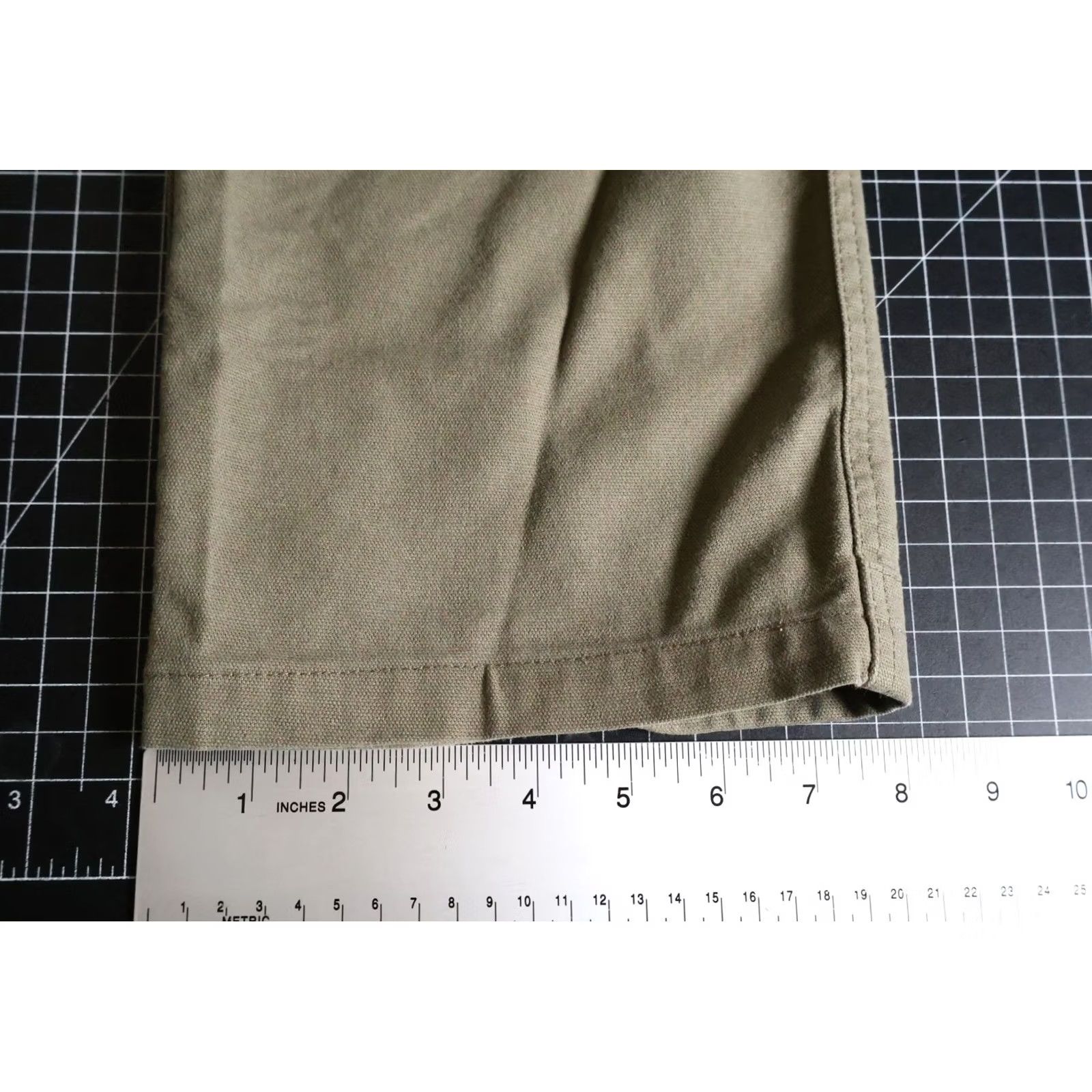 Olive LIVSN Pants Men's 38 x 32 Olive Green Roll Tab Stretch Hiking Chino Casual Lightweight Cotton Blend Spandex Size US 38 / EU 54 - 7 Thumbnail