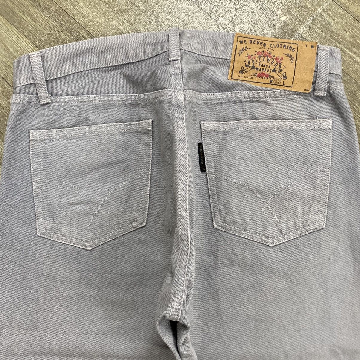 Blue Blue Japan Vintage HR Market Blue Blue Japan Grey Denim Pants Size US 32 / EU 48 - 14 Thumbnail