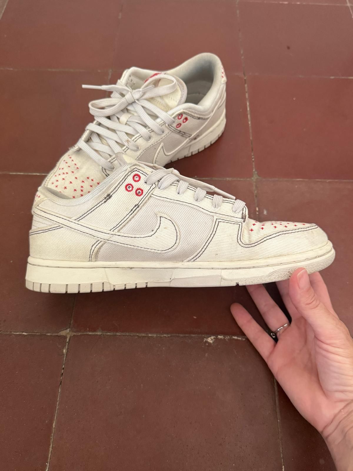 Nike Nike dunk low retro orewood and ivory sashiko Size US 8.5 / EU 41-42 - 4 Thumbnail