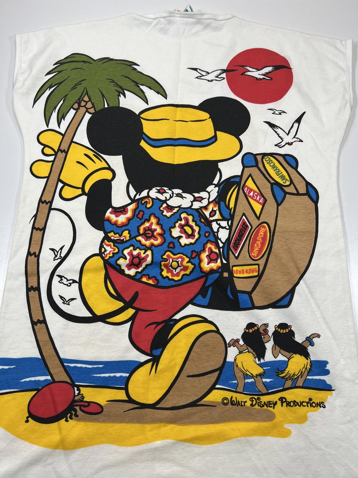 Disney Vintage Walt Disney Productions Mickey Mouse Travel T-Shirt Size ONE SIZE - 9 Thumbnail