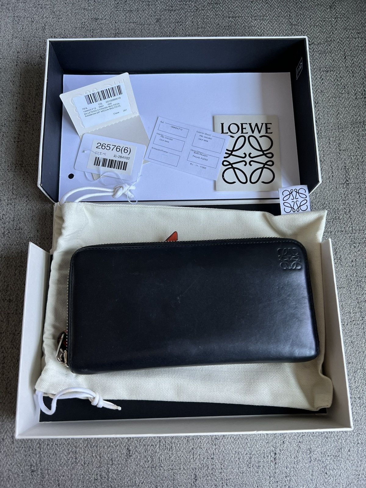 Loewe Loewe 2019 Rainbow Collection Zippy Wallet Size ONE SIZE - 2 Thumbnail
