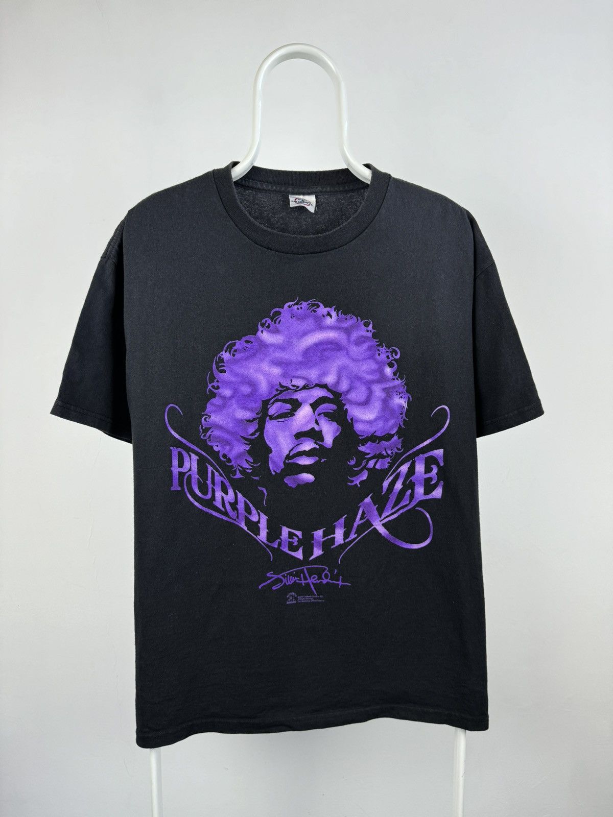 Band Tees Vintage 2007 Jimi Hendrix Purple Haze Big Logo Tee Size US L / EU 52-54 / 3 - 1 Thumbnail