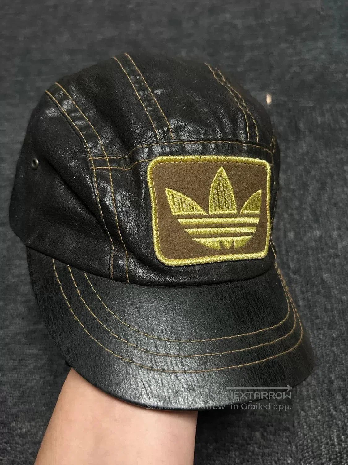 Adidas Adidas Mandalorian Black Gold Leather Cap. Size ONE SIZE - 3 Thumbnail