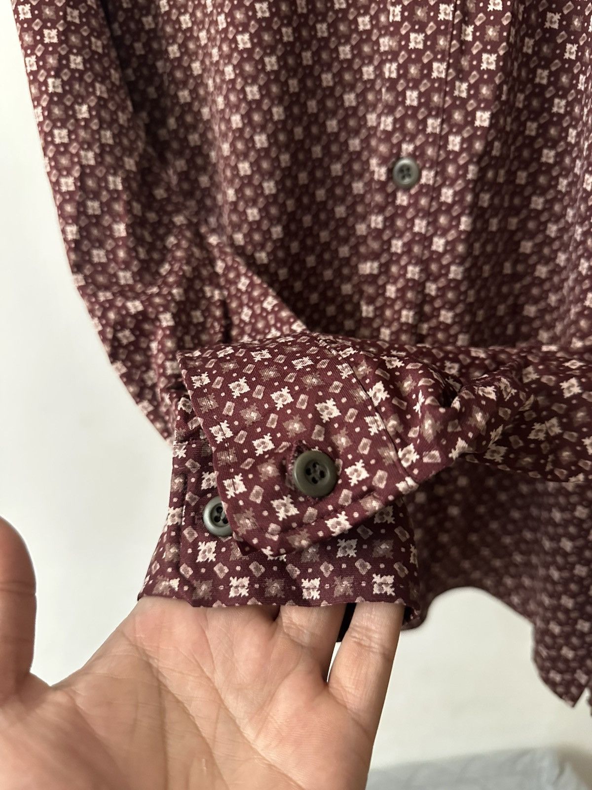 Japanese Brand × Tornado Mart Tornado Mart Maroon Floral Button Up Size US M / EU 48-50 / 2 - 4 Thumbnail
