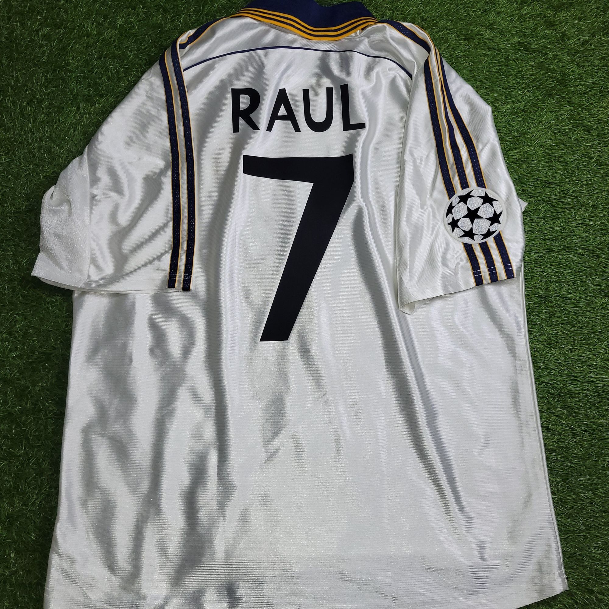 Adidas Raul Real Madrid 1999 2000 UEFA Soccer Jersey L Size US L / EU 52-54 / 3 - 1 Thumbnail