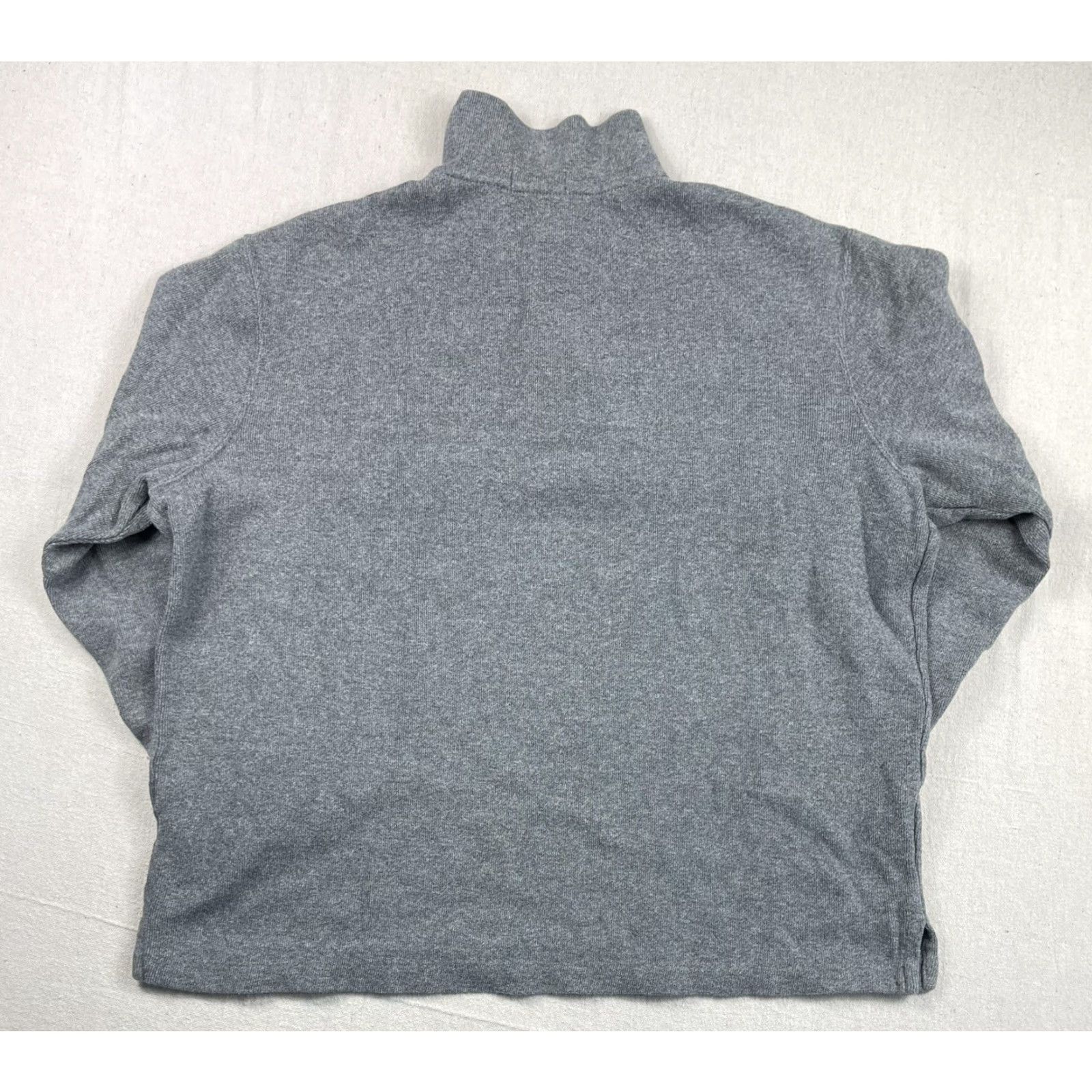 Polo Ralph Lauren Polo Ralph Lauren Sweater XL 1/4 Zip Mock Neck Men Pullover Knit Gray Pony Size US XL / EU 56 / 4 - 3 Thumbnail