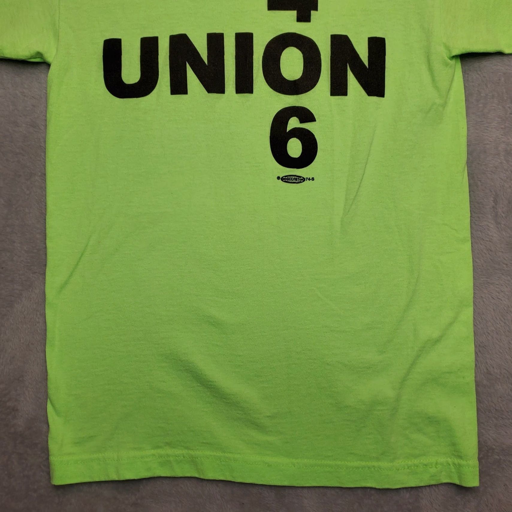 Vintage Vintage Union Made Shirt Womens Small Green Short Sleeve Crewneck 90s USA Trades Cotton T-Shirt Womens Size S / US 4 / IT 40 - 3 Thumbnail