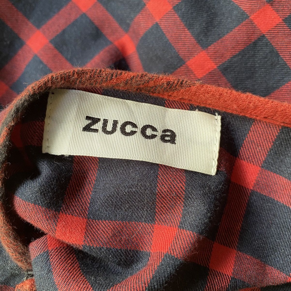 Zucca Zucca Red and Black Patchwork Plaid Long Sleeve Shirt Size M / US 6-8 / IT 42-44 - 14 Thumbnail