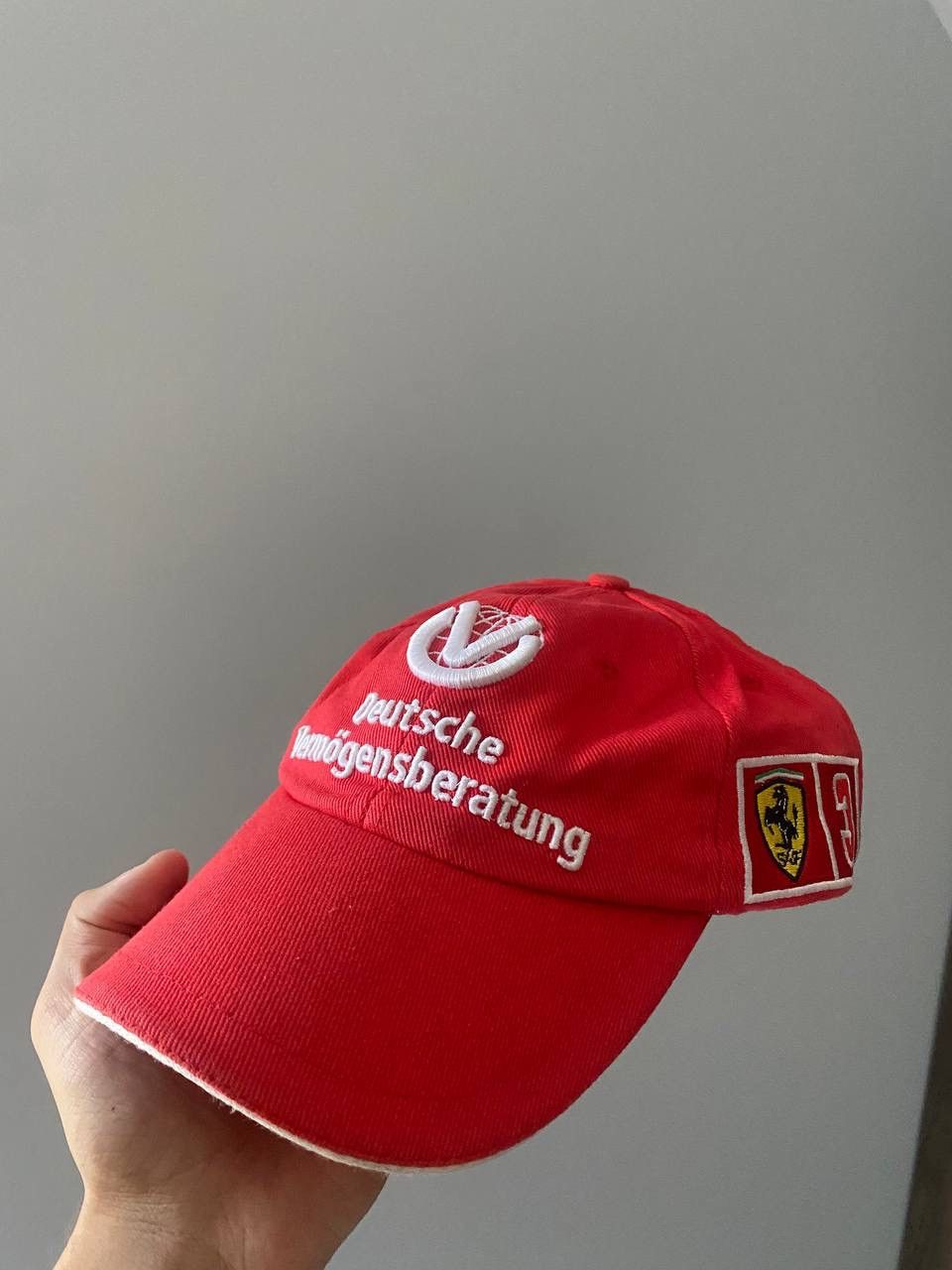 Ferrari × Vintage Vintage Ferrari Michael Schumacher Red Cap Y2K Os Size ONE SIZE - 4 Thumbnail